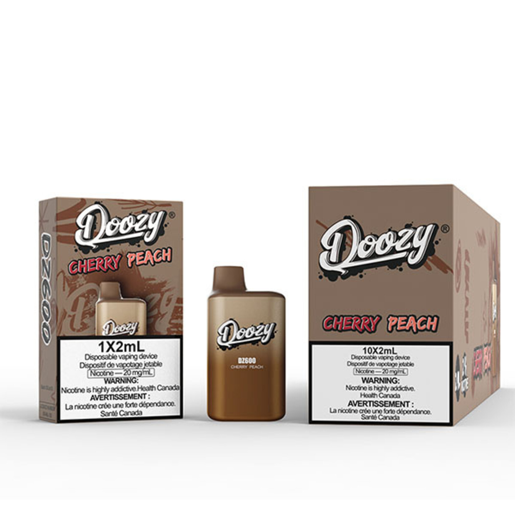 DOOZY DZM10 - DOOZY DZ600 600 PUFFS Cherry Peach