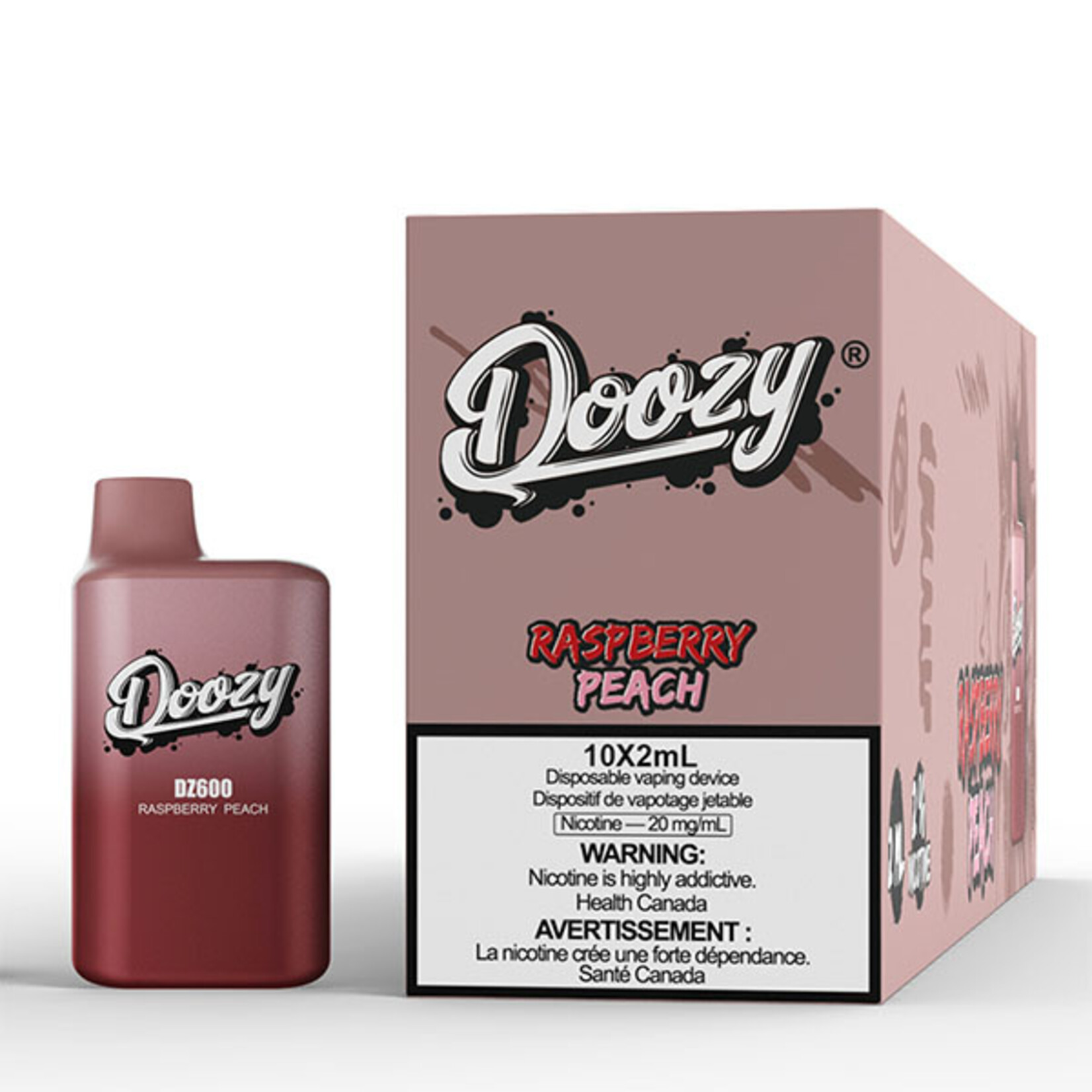 DOOZY DZM09 - DOOZY DZ600 600 PUFFS Raspberry Peach