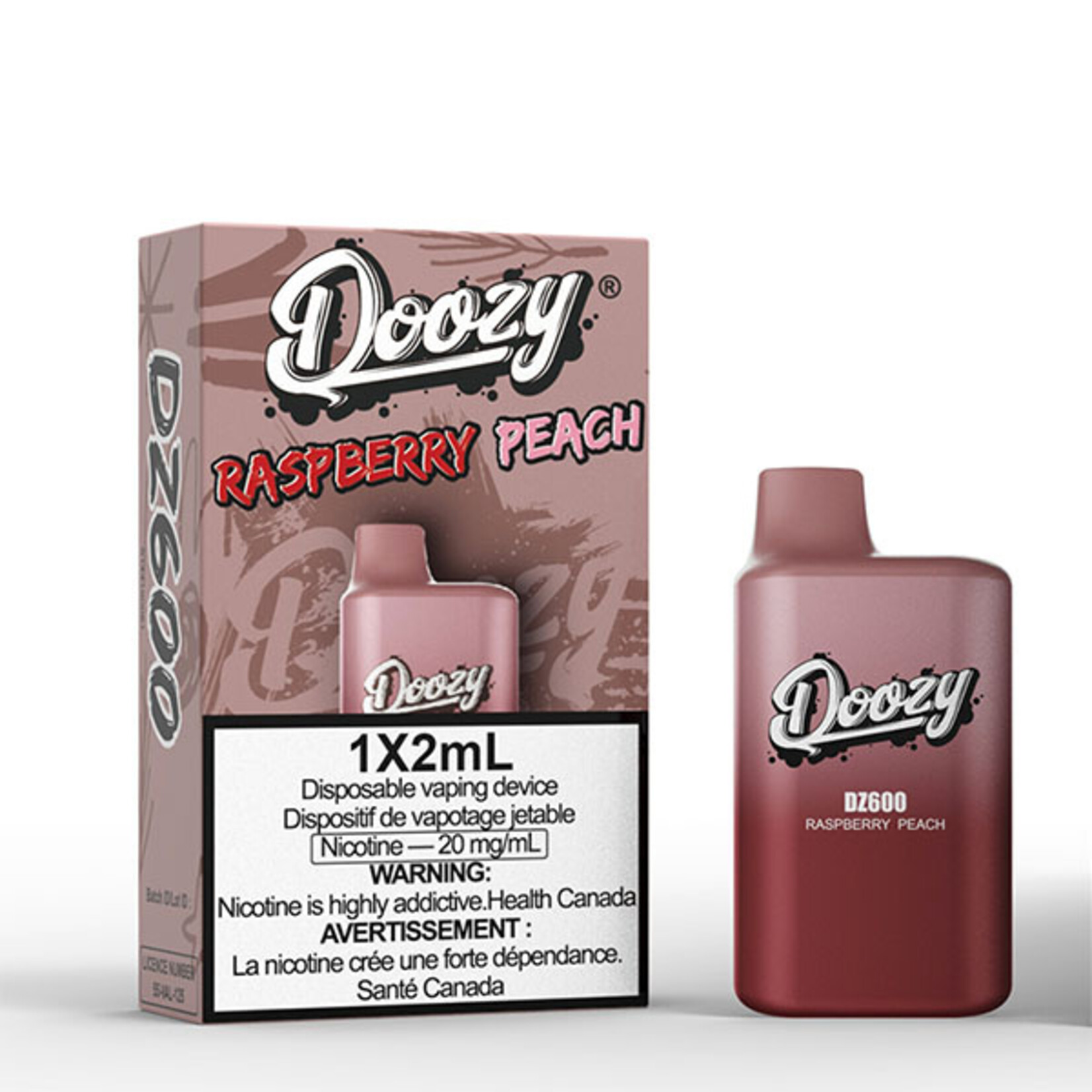 DOOZY DZM09 - DOOZY DZ600 600 PUFFS Raspberry Peach