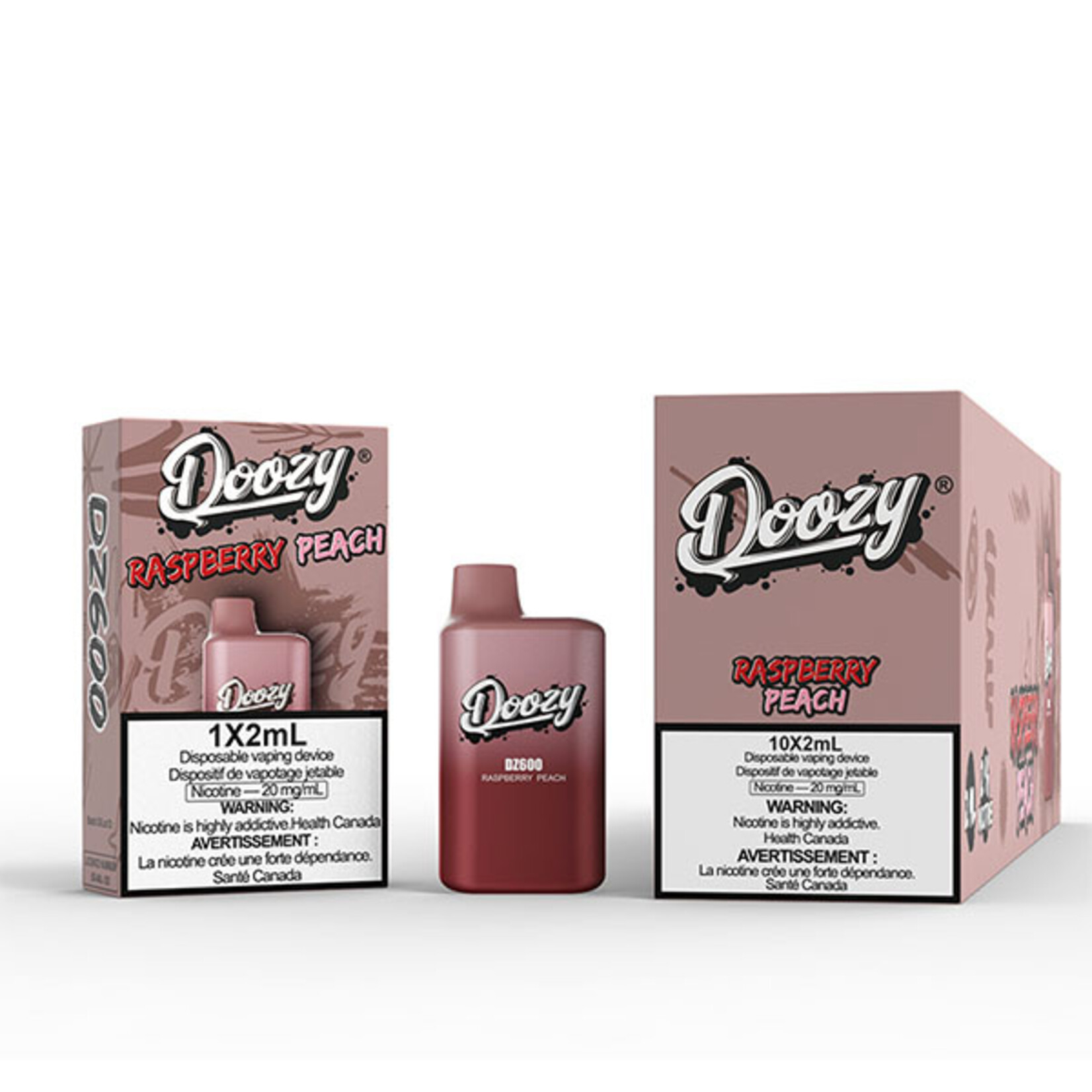 DOOZY DZM09 - DOOZY DZ600 600 PUFFS Raspberry Peach