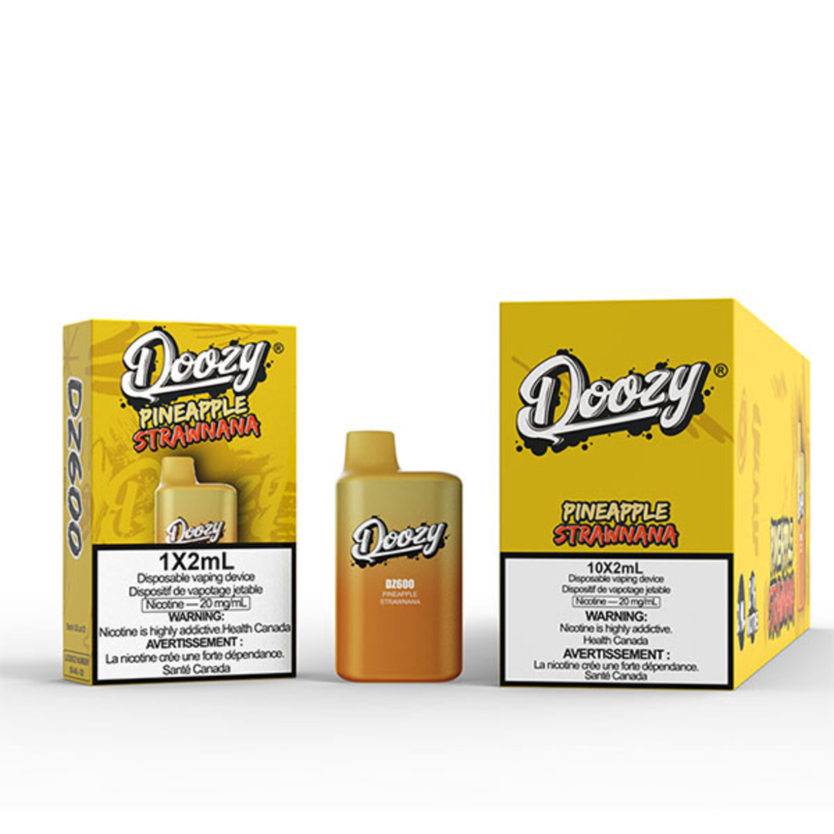 DOOZY DZM08 - DOOZY DZ600 600 PUFFS Pineapple Strawnana