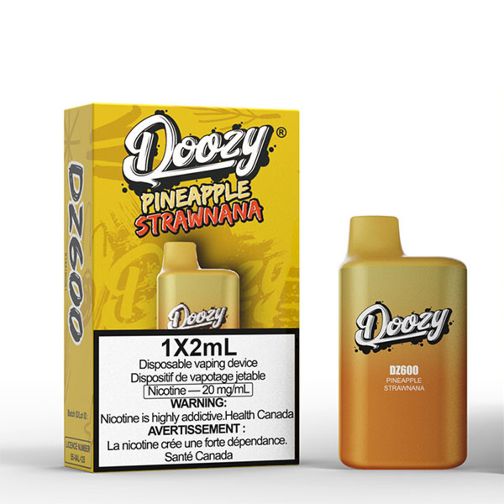 DOOZY DZM08 - DOOZY DZ600 600 PUFFS Pineapple Strawnana