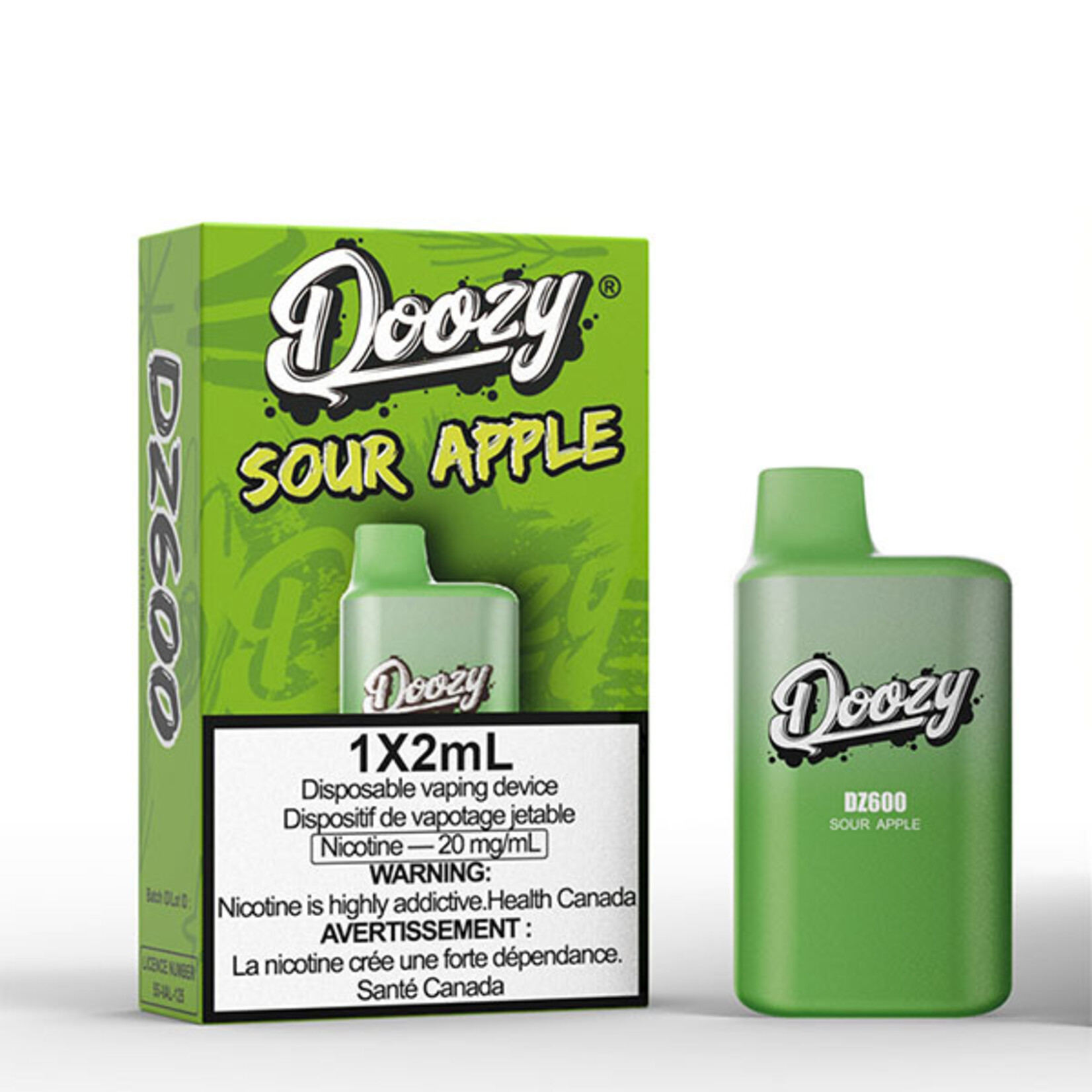 DOOZY DZM07 - DOOZY DZ600 600 PUFFS Sour Apple