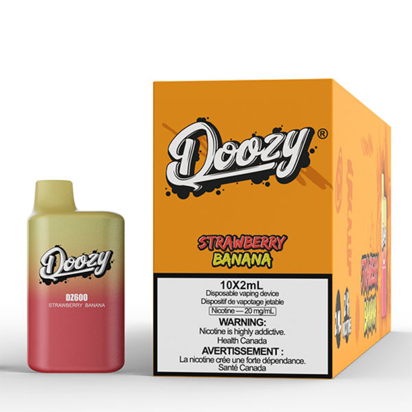 DOOZY DZM05 - DOOZY DZ600 600 PUFFS Strawberry Banana
