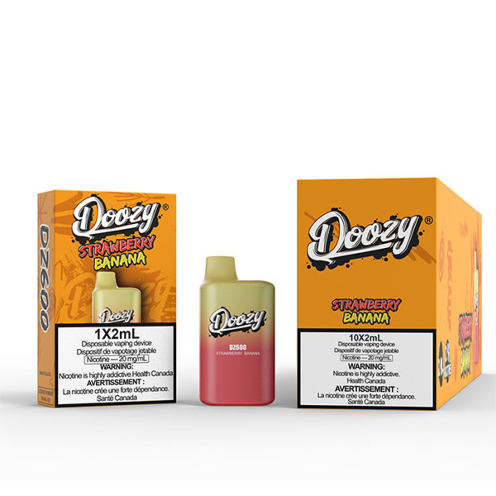 DOOZY DZM05 - DOOZY DZ600 600 PUFFS Strawberry Banana