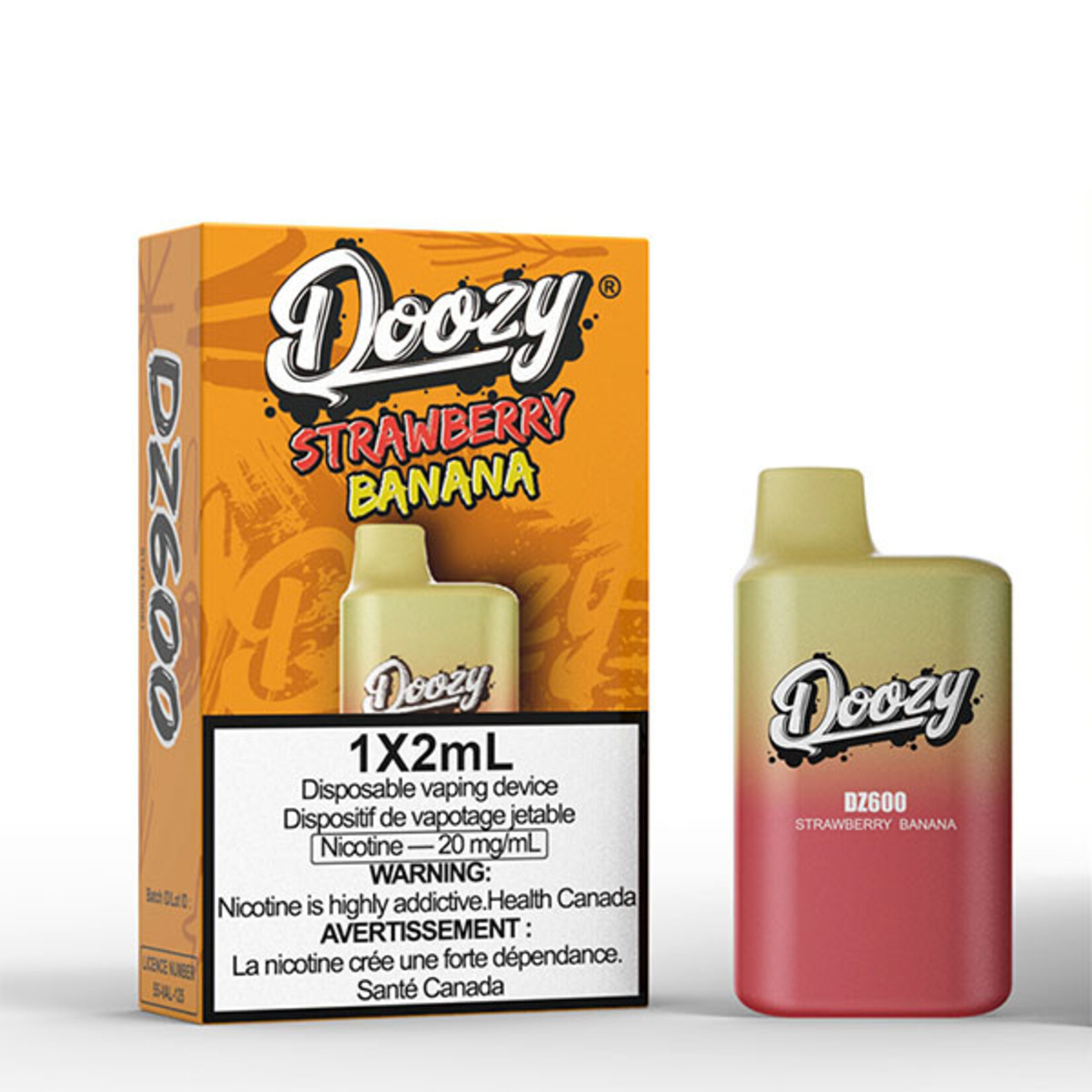 DOOZY DZM05 - DOOZY DZ600 600 PUFFS Strawberry Banana