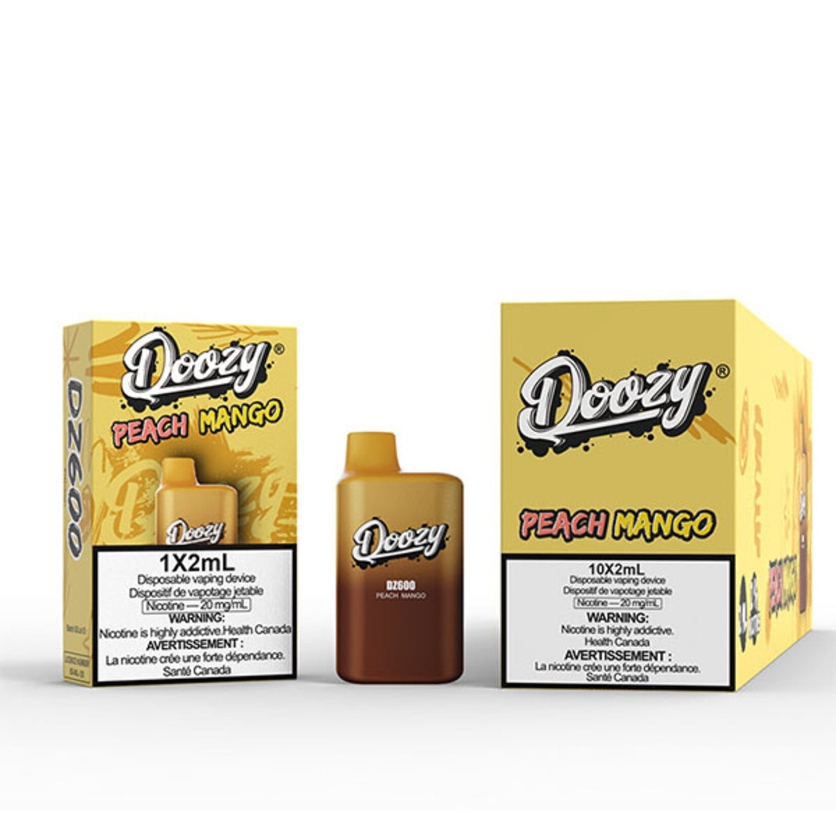 DOOZY DZM01 - DOOZY DZ600 600 PUFFS Peach Mango (Federal Stamp Only)