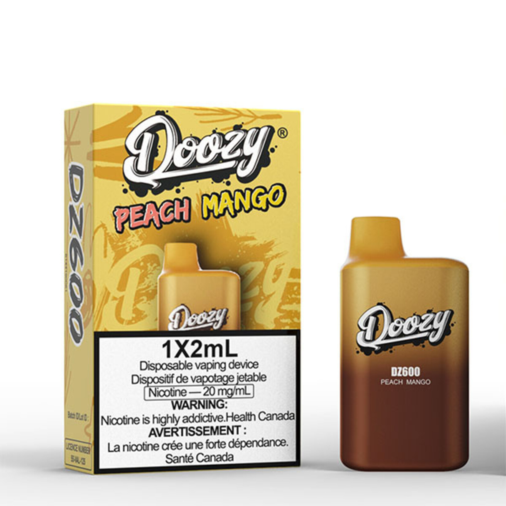DOOZY DZM01 - DOOZY DZ600 600 PUFFS Peach Mango (Federal Stamp Only)