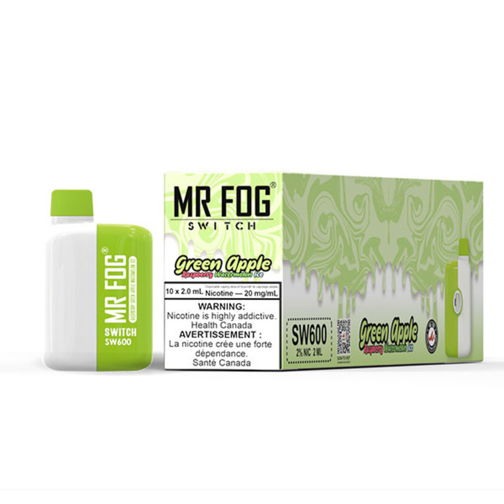 MR FOG SWM07 - MR FOG SW600 Raspberry Green Apple Watermelon Ice