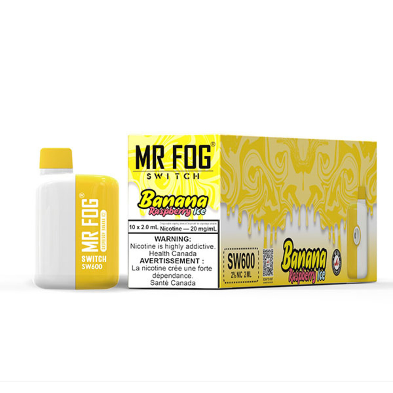 MR FOG SWM09 - MR FOG SW600 Raspberry Banana Ice (Federal Stamp Only)