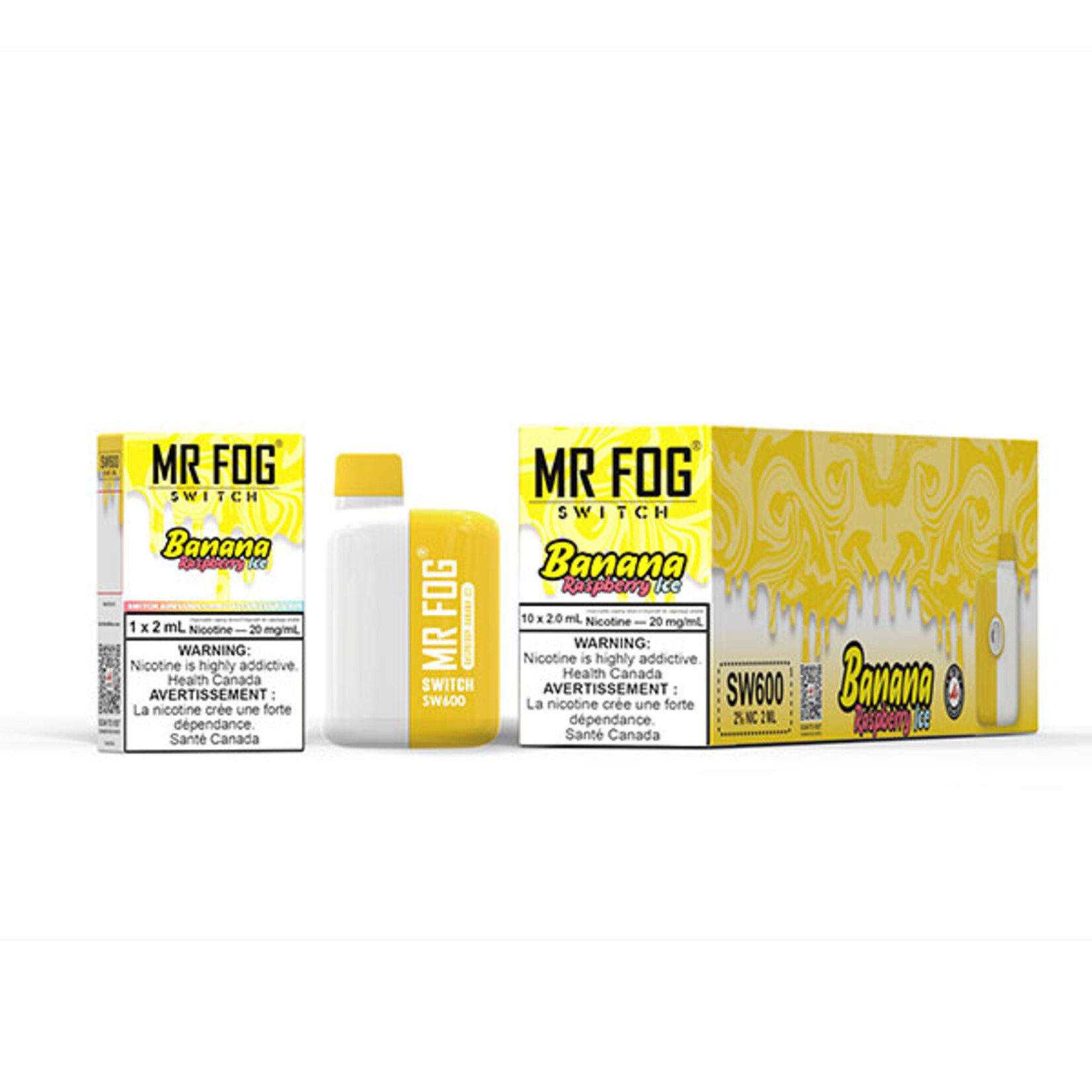 MR FOG SWM09 - MR FOG SW600 Raspberry Banana Ice (Federal Stamp Only)