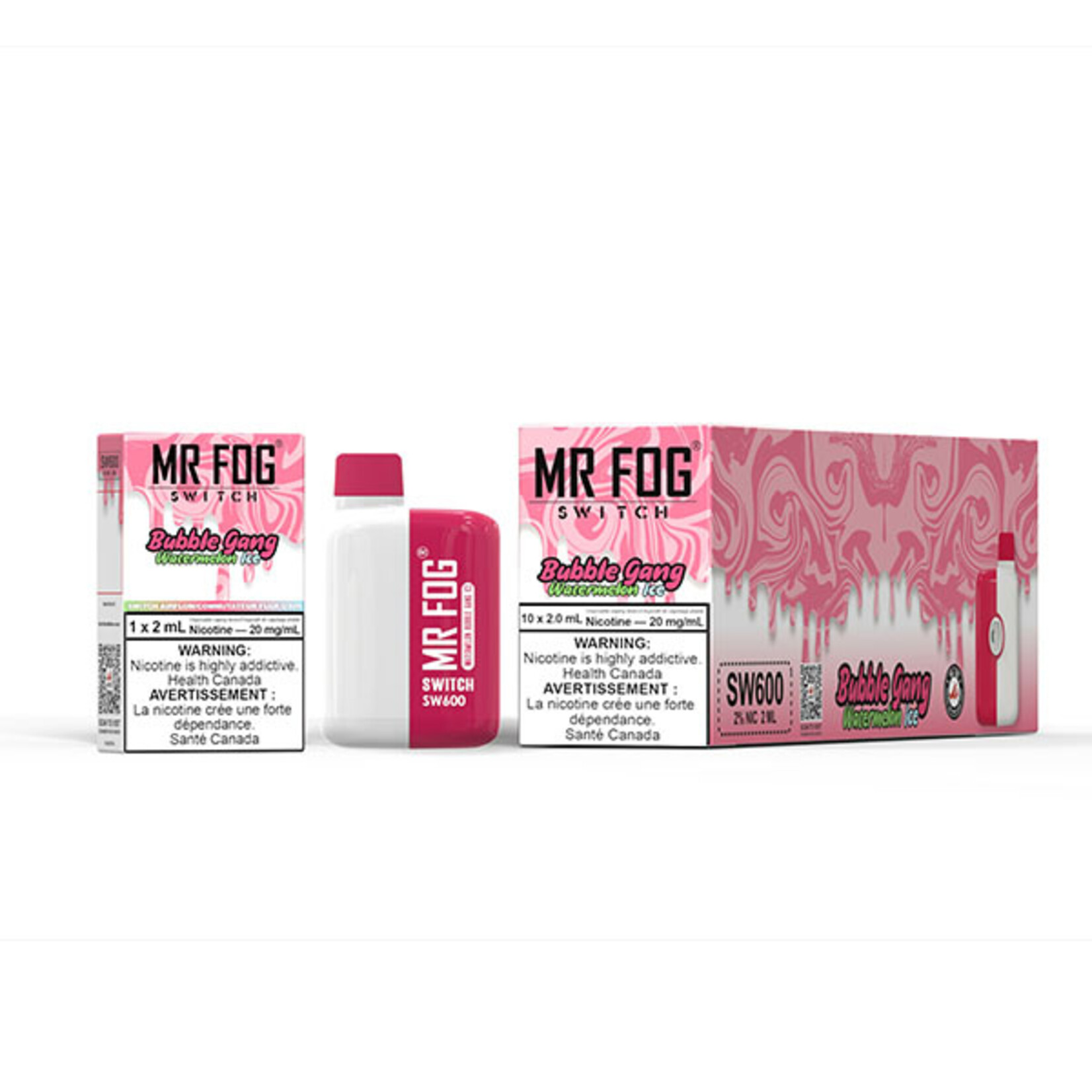 MR FOG SWM10 - MR FOG SW600 Watermelon Bubble Gang Ice