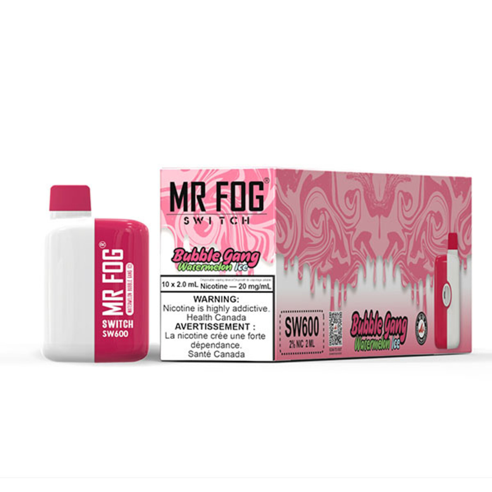 MR FOG SWM10 - MR FOG SW600 Watermelon Bubble Gang Ice