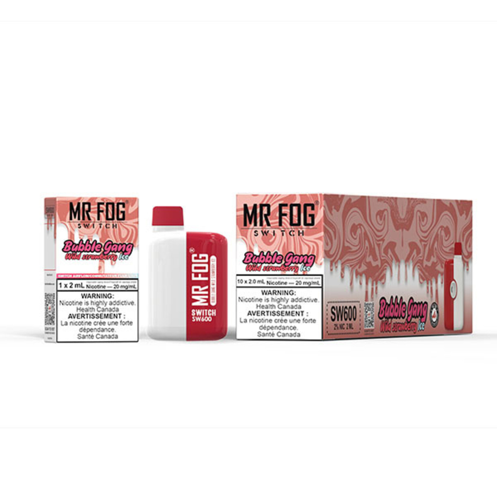 MR FOG SWM14 - MR FOG SW600 Bubble Gang Wild Strawberry Ice