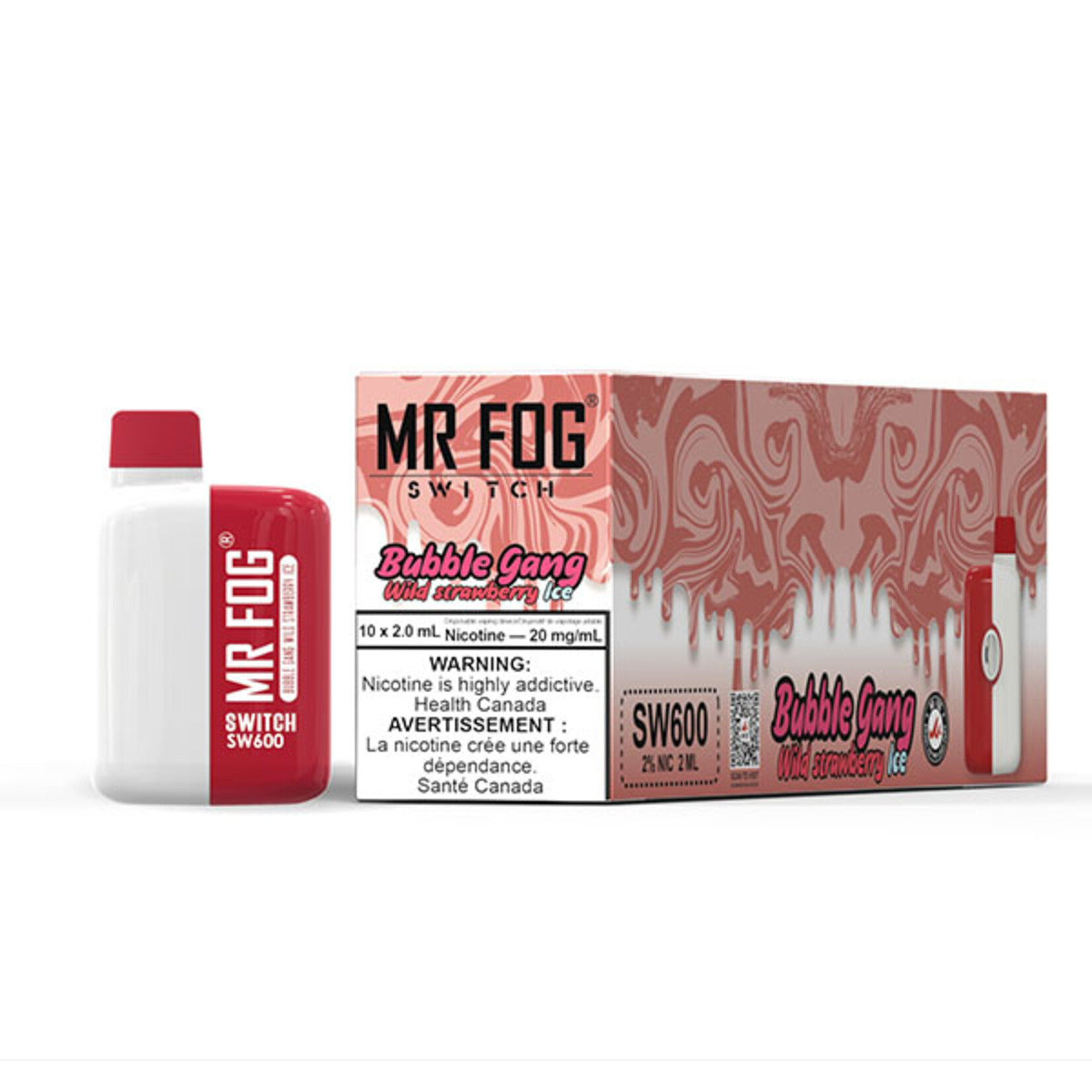MR FOG SWM14 - MR FOG SW600 Bubble Gang Wild Strawberry Ice