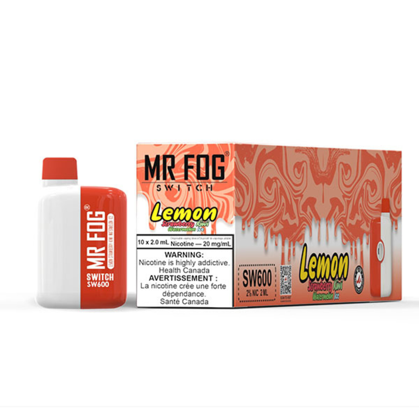 MR FOG SWM15 - MR FOG SW600 Lemon Strawberry Kiwi Watermelon Ice