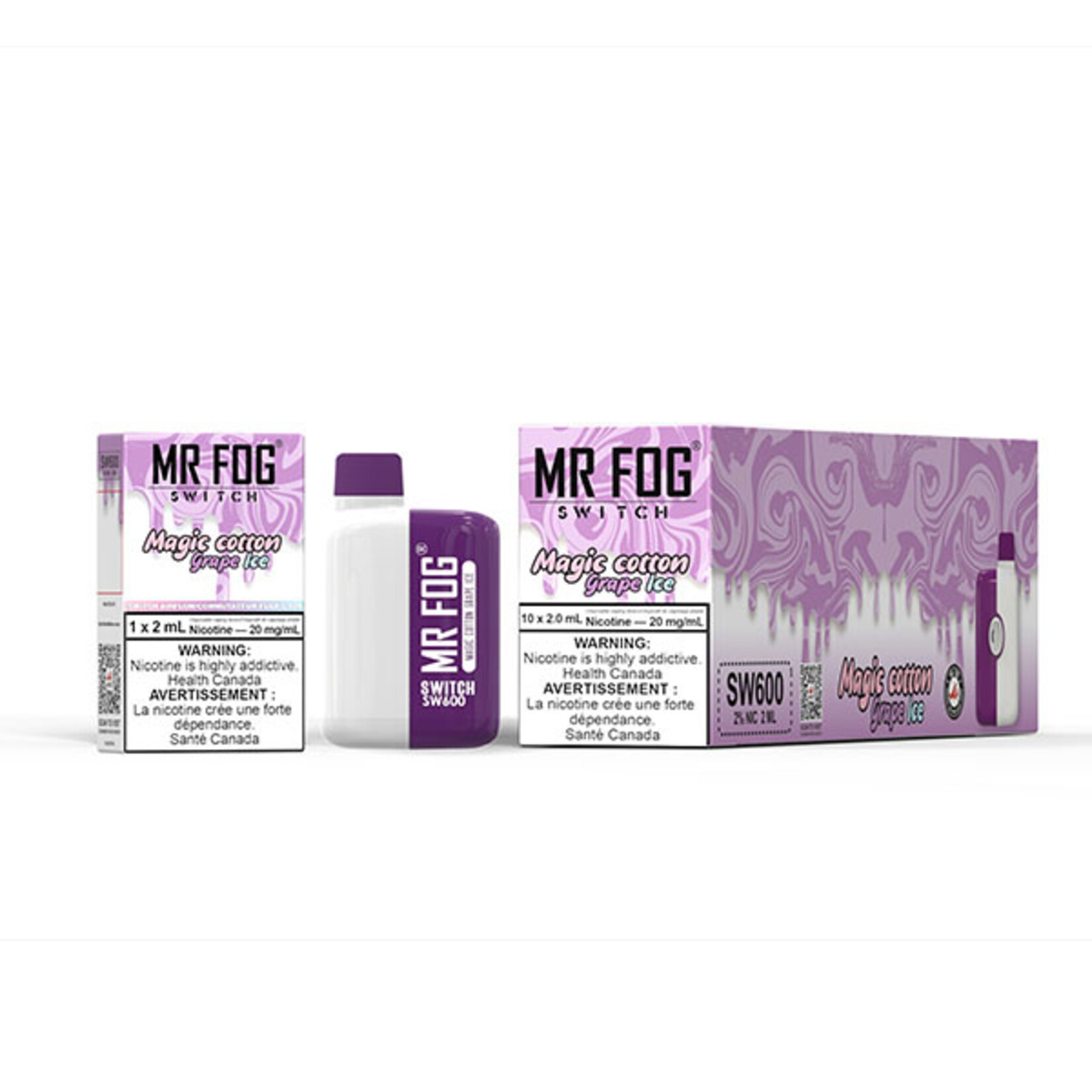 MR FOG SWM17 - MR FOG SW600 Magic Cotton Grape Ice (Federal Stamp Only)