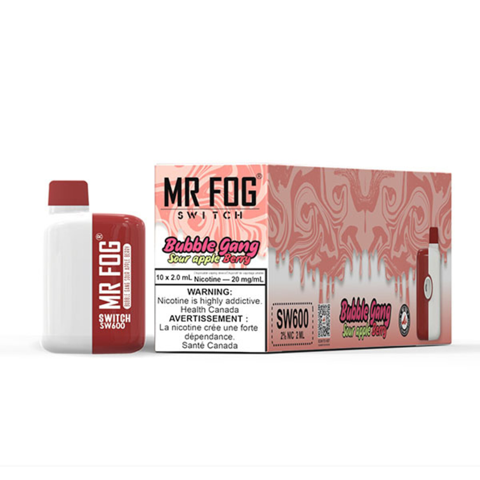 MR FOG SWM19 - MR FOG SW600 Bubble Gang Sour Apple Berry
