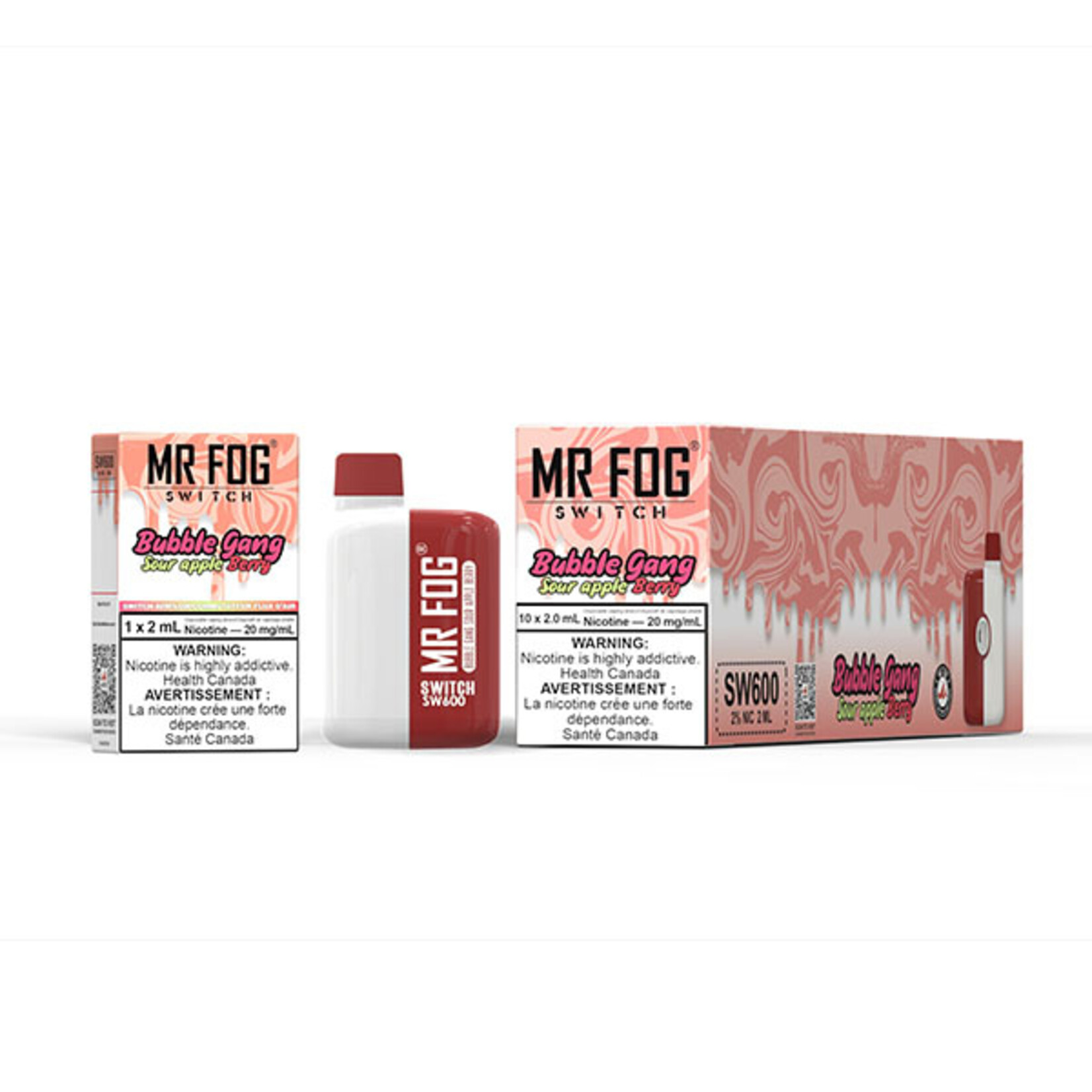 MR FOG SWM19 - MR FOG SW600 Bubble Gang Sour Apple Berry
