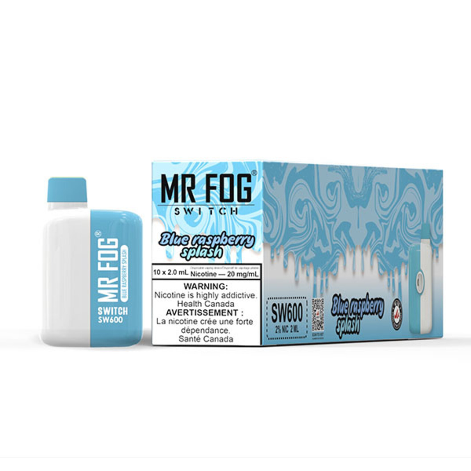 MR FOG SWM21 - MR FOG SW600 Blue Raspberry Splash (Federal Stamp Only)