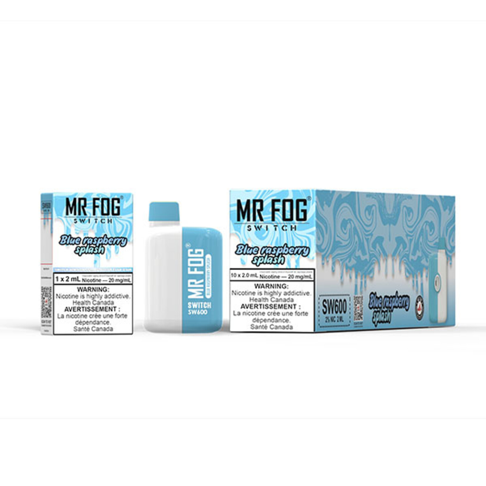 MR FOG SWM21 - MR FOG SW600 Blue Raspberry Splash (Federal Stamp Only)