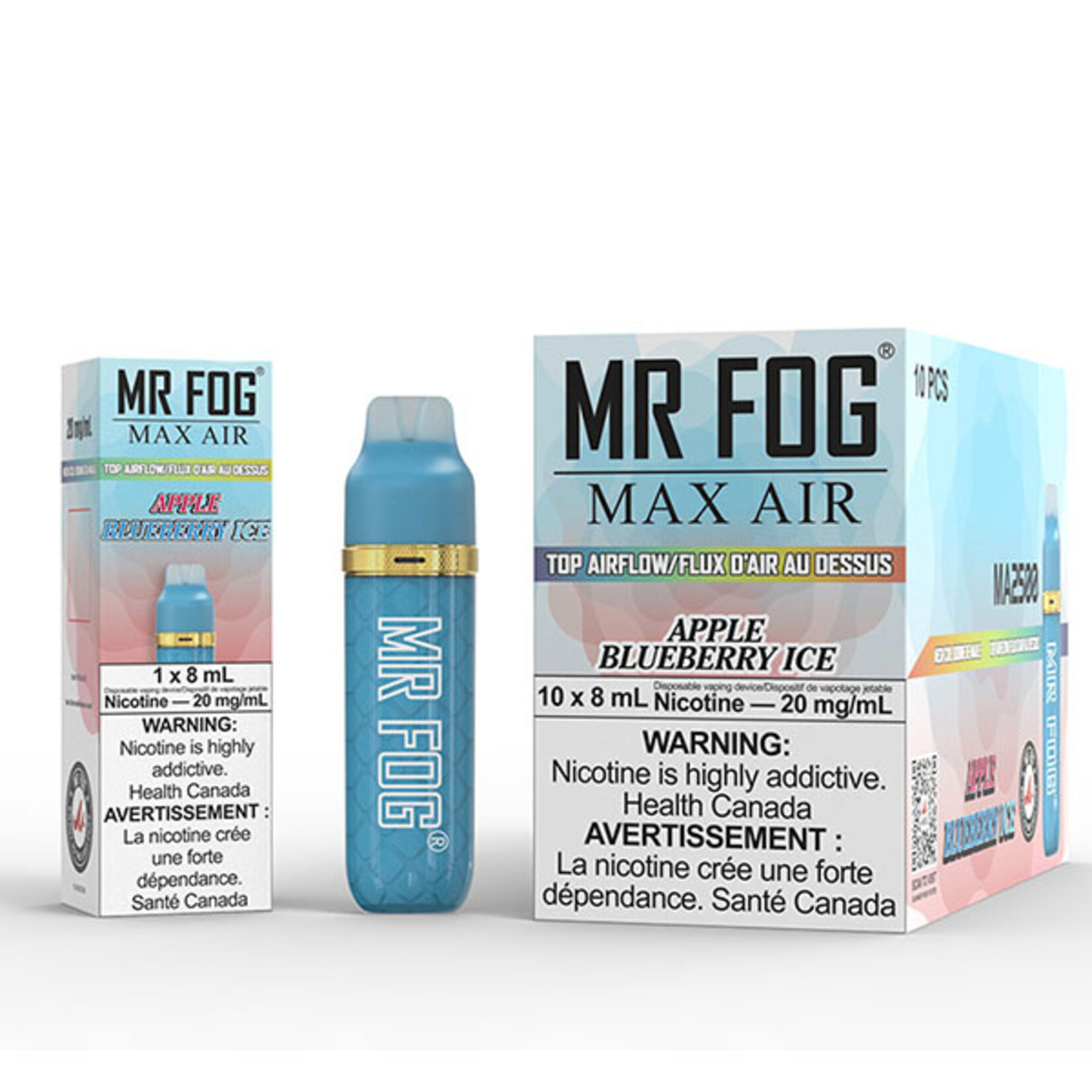 MR FOG MFA07 - MR FOG MAX AIR 2500 PUFFS - Apple Blueberry Ice
