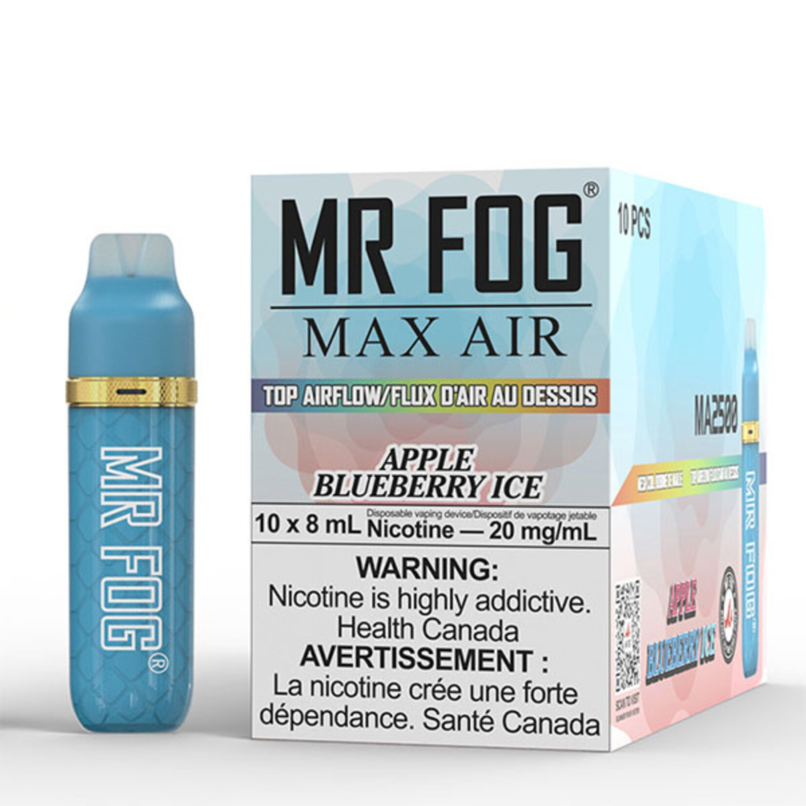 MR FOG MFA07 - MR FOG MAX AIR 2500 PUFFS - Apple Blueberry Ice