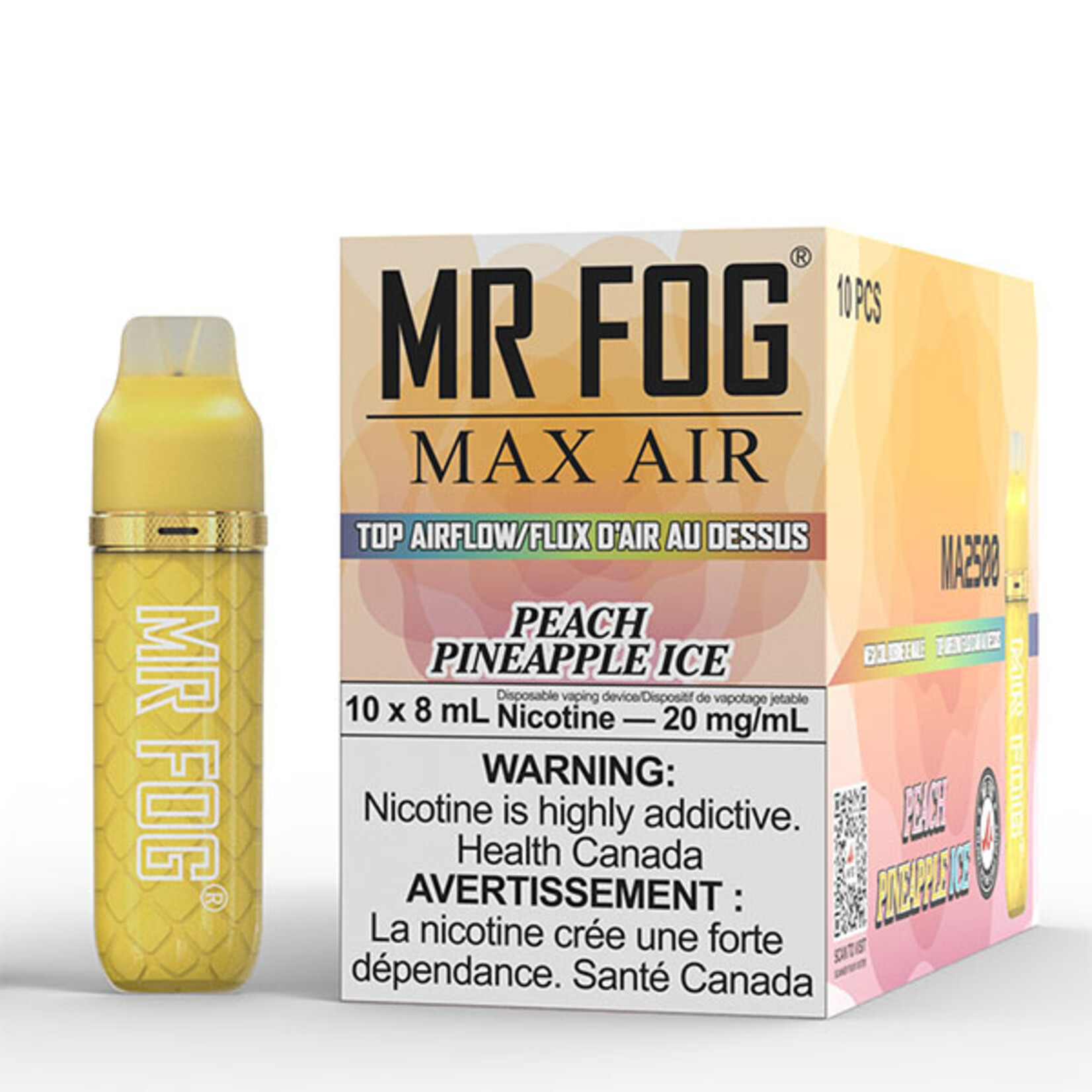 MR FOG MFA04 - MR FOG MAX AIR 2500 PUFFS - Peach Pineapple Ice