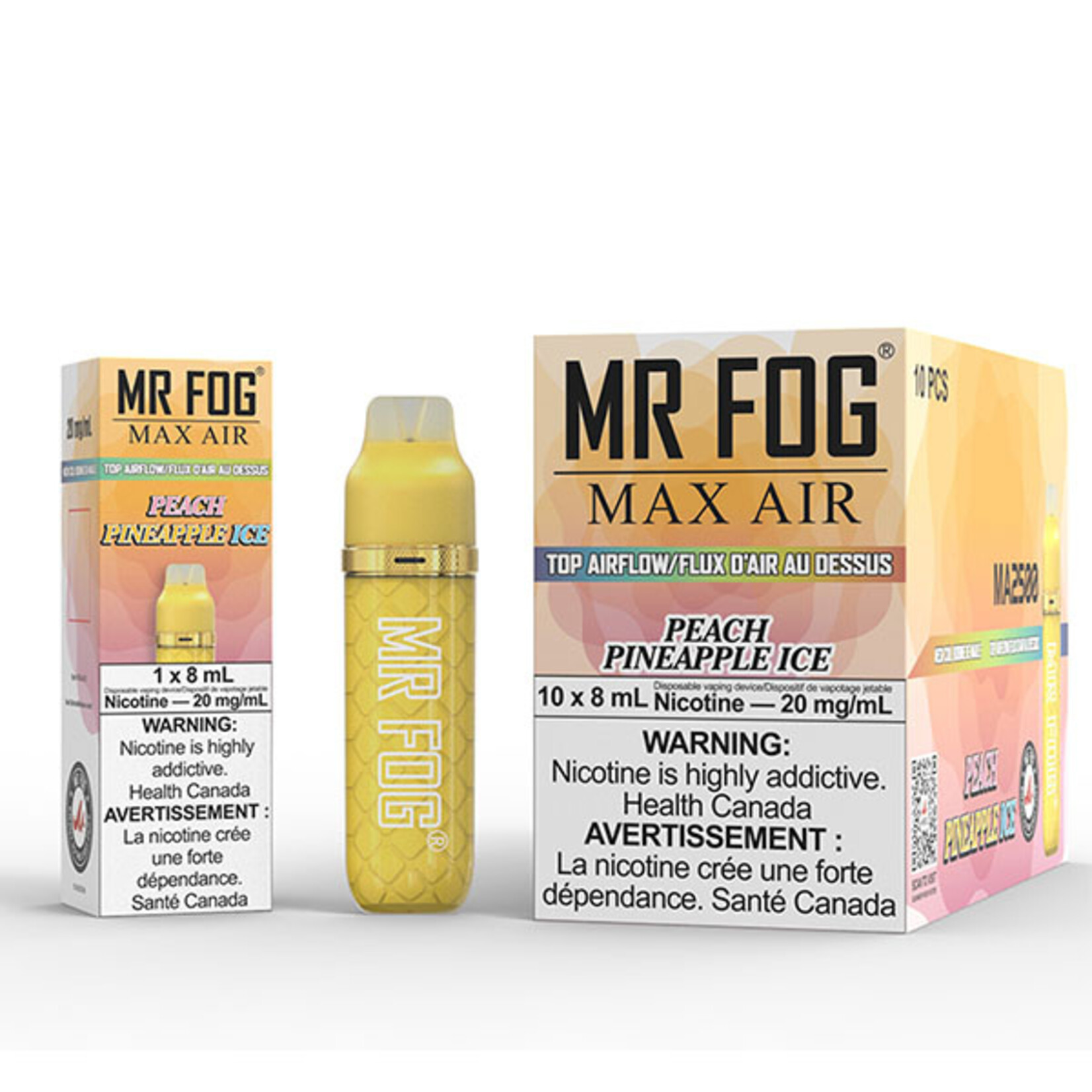 MR FOG MFA04 - MR FOG MAX AIR 2500 PUFFS - Peach Pineapple Ice