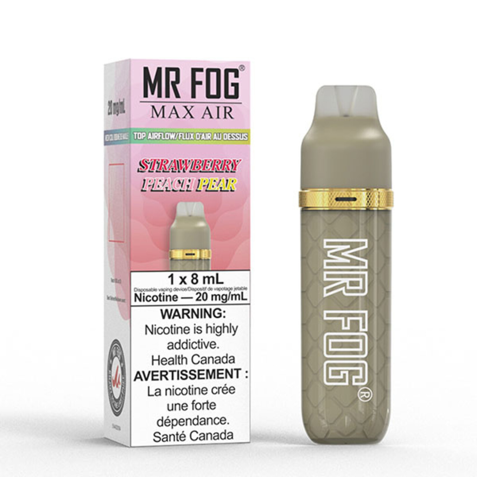 MR FOG MFA11 - MR FOG MAX AIR 2500 PUFFS - Strawberry Peach Pear