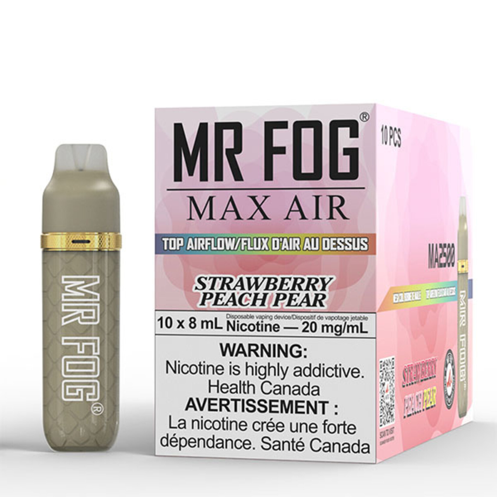 MR FOG MFA11 - MR FOG MAX AIR 2500 PUFFS - Strawberry Peach Pear