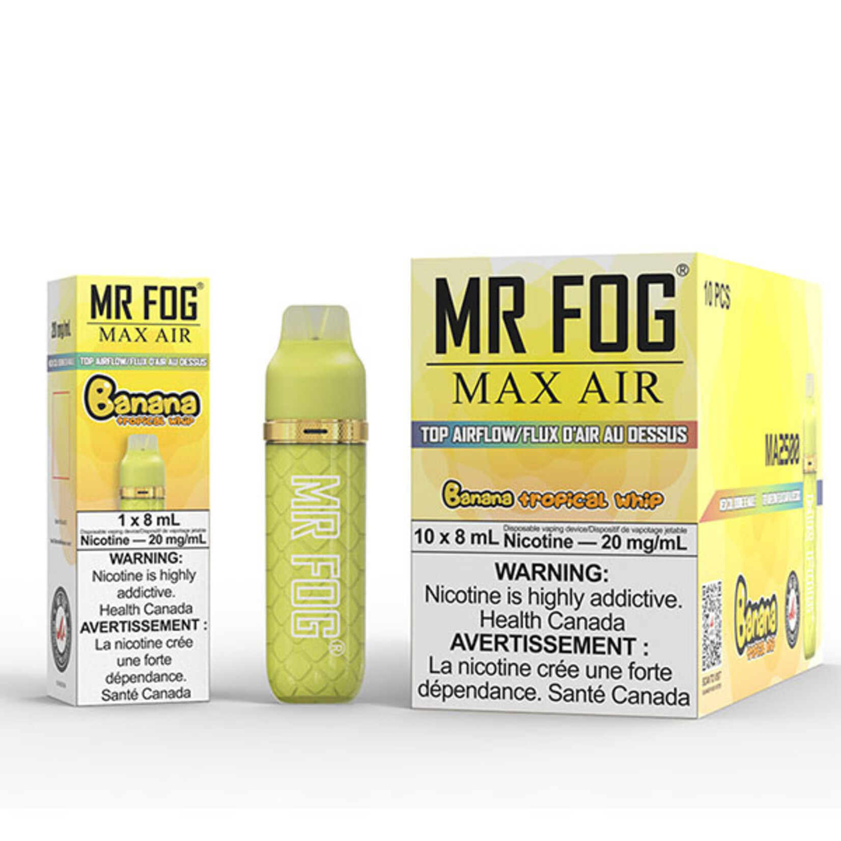 MR FOG MFA23 - MR FOG MAX AIR 2500 PUFFS - Banana Tropical Whip