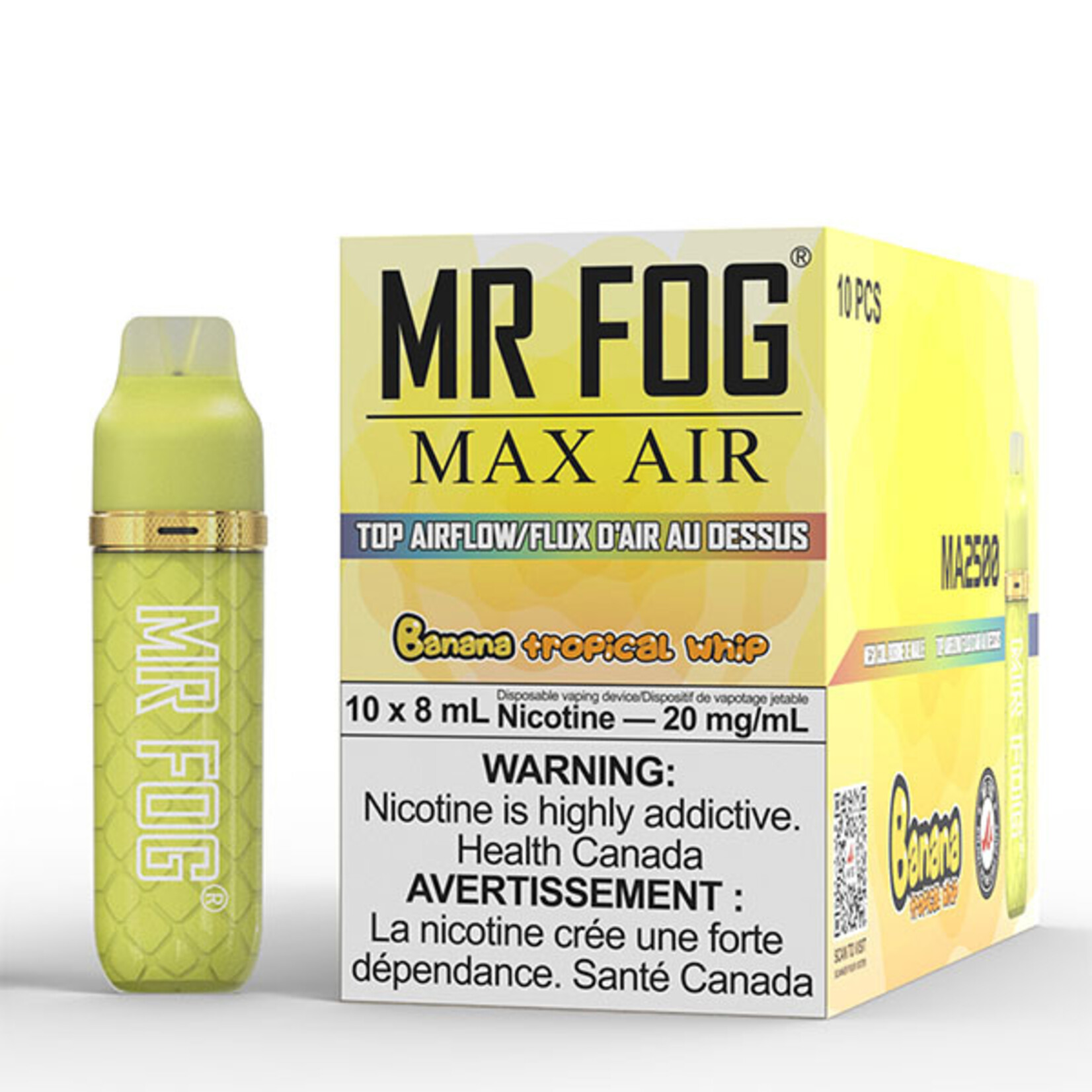 MR FOG MFA23 - MR FOG MAX AIR 2500 PUFFS - Banana Tropical Whip