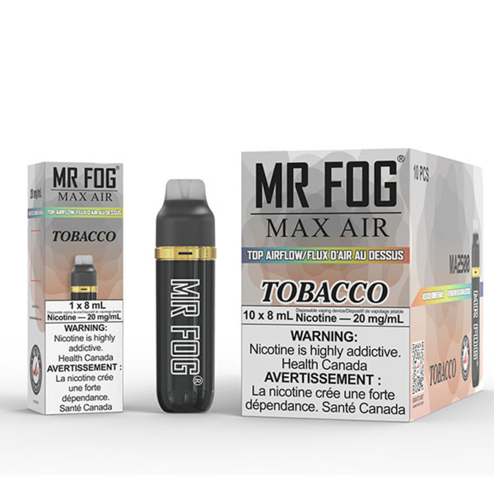 MR FOG MFA34 - MR FOG MAX AIR 2500 PUFFS - Tobacco
