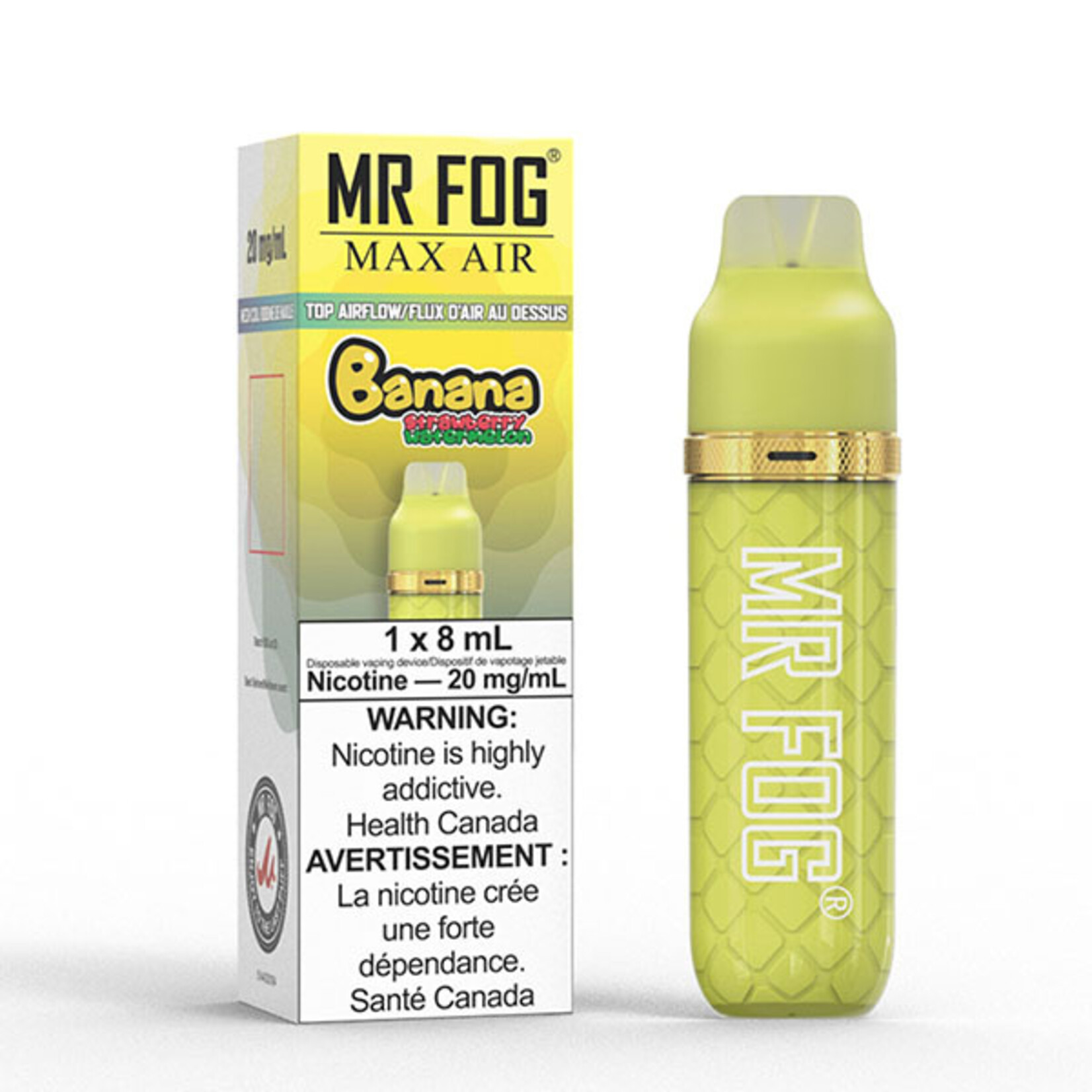MR FOG MFA22 - MR FOG MAX AIR 2500 PUFFS - Banana Strawberry Watermelon