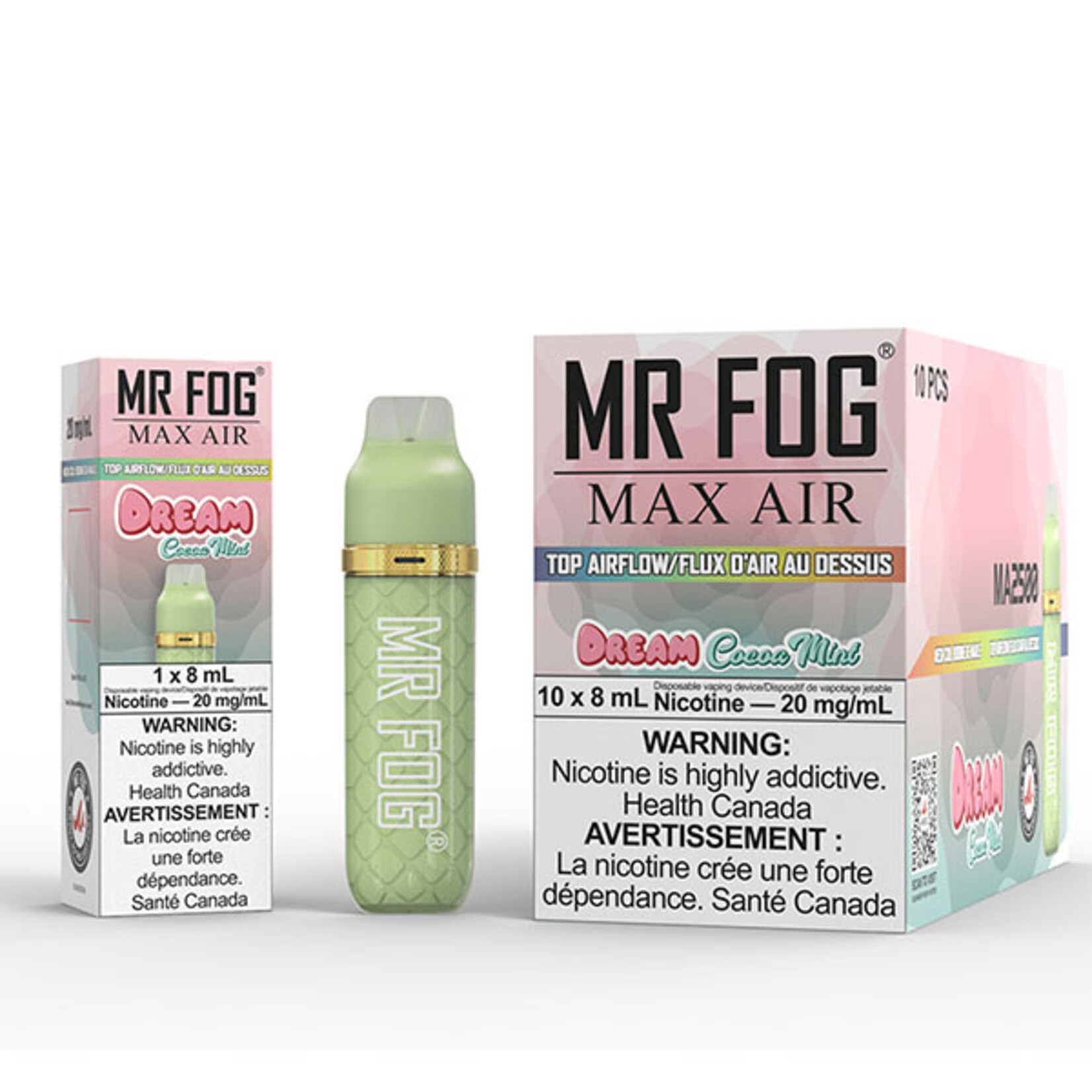 MR FOG MFA25 - MR FOG MAX AIR 2500 PUFFS - Cocoa Mint Dream