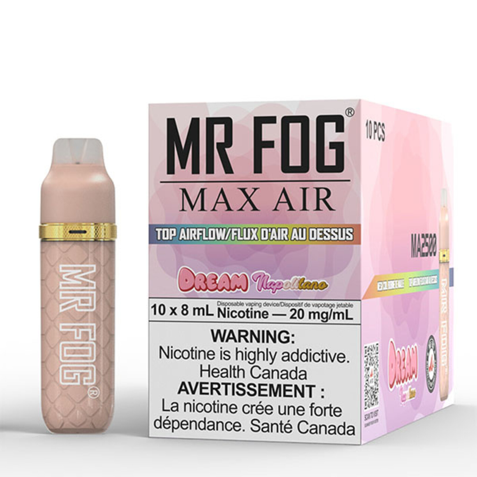 MR FOG MFA26 - MR FOG MAX AIR 2500 PUFFS - Napolitano Dream
