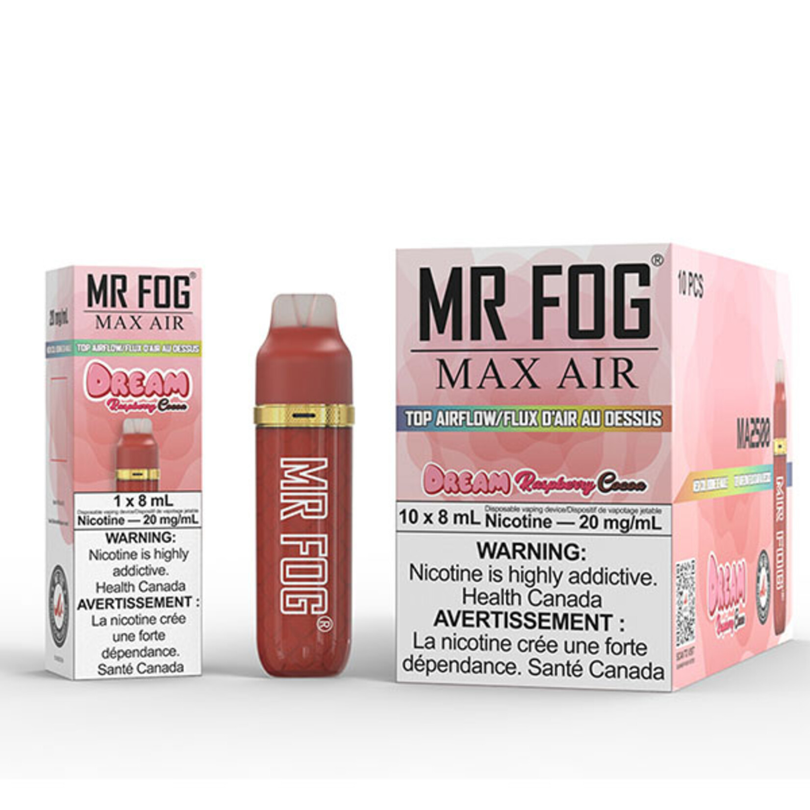 MR FOG MFA31 - MR FOG MAX AIR 2500 PUFFS - Raspberry Cocoa Dream