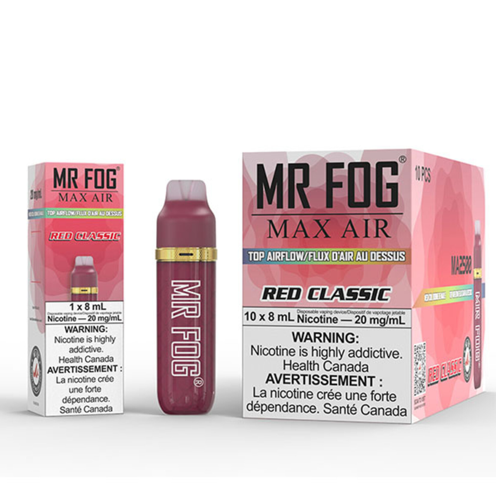 MR FOG MFA32 - MR FOG MAX AIR 2500 PUFFS - Red Classic
