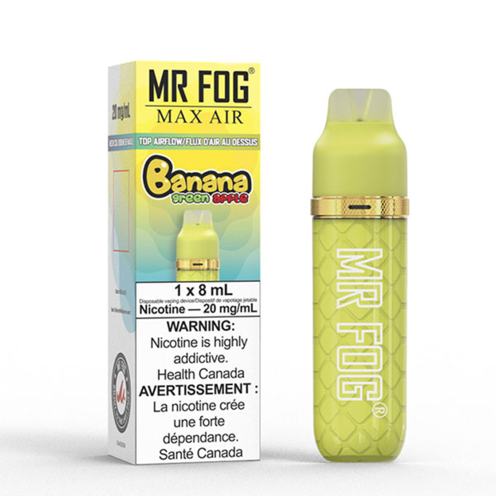 MR FOG MFA20 - MR FOG MAX AIR 2500 PUFFS - Banana Green Apple