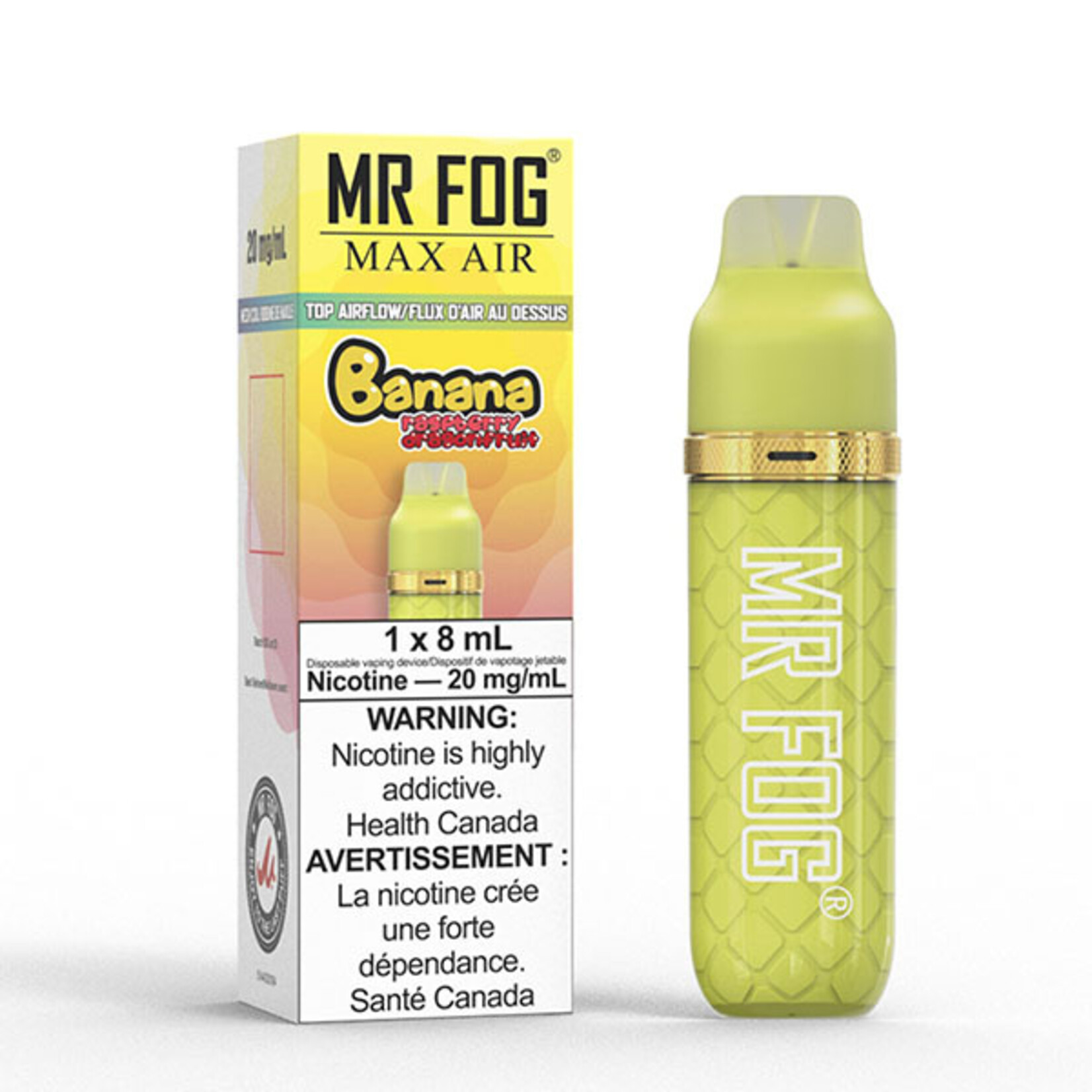 MR FOG MFA21 - MR FOG MAX AIR 2500 PUFFS - Banana Raspberry Dragon Fruit