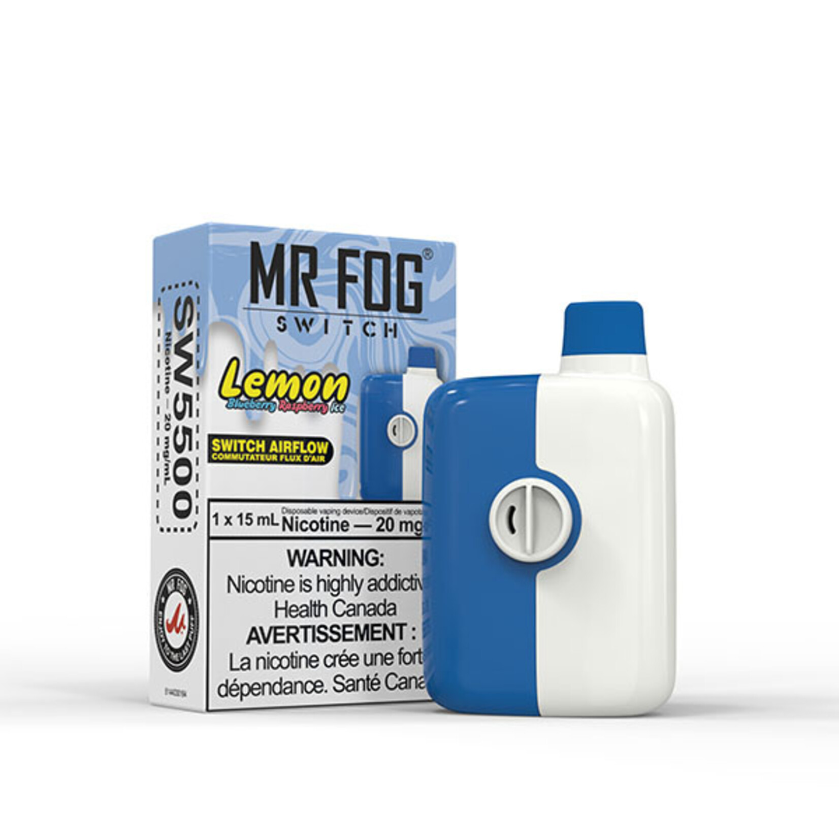 MR FOG SW01 - MR FOG SWITCH 5500 PUFFS Blueberry Raspberry Lemon Ice