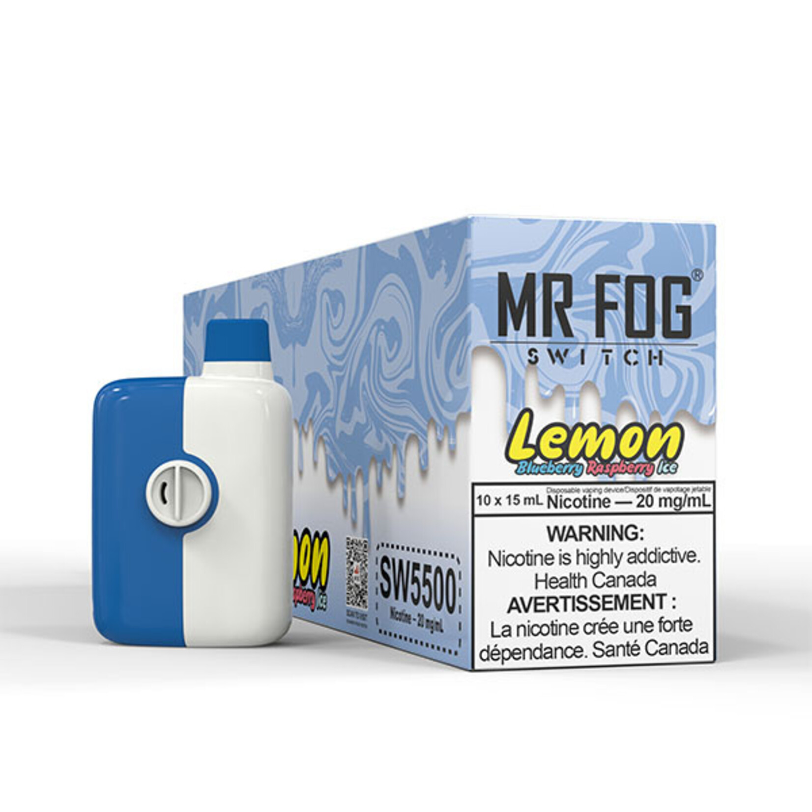 MR FOG SW01 - MR FOG SWITCH 5500 PUFFS Blueberry Raspberry Lemon Ice
