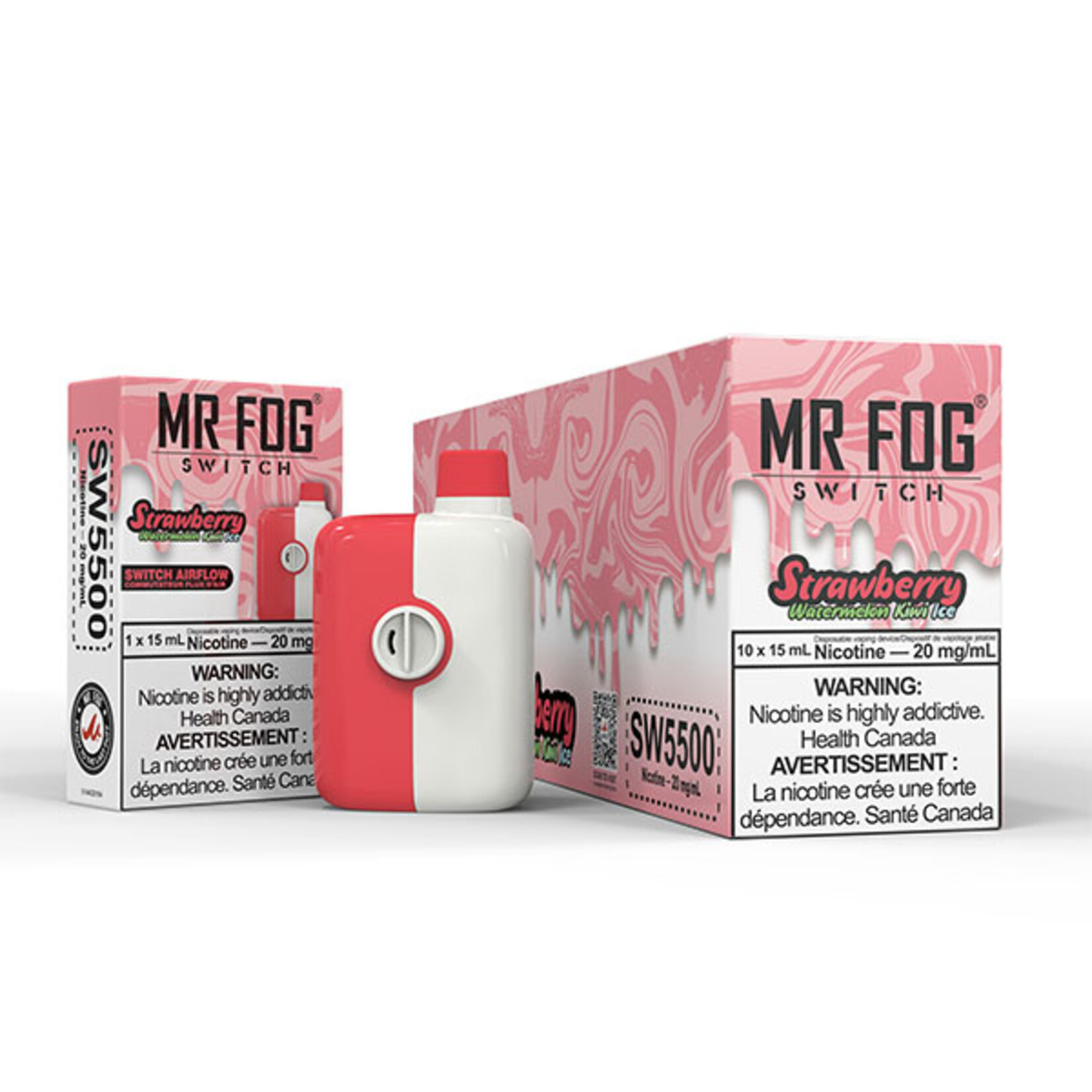 MR FOG SW02 - MR FOG SWITCH 5500 PUFFS Strawberry watermelon kiwi ice