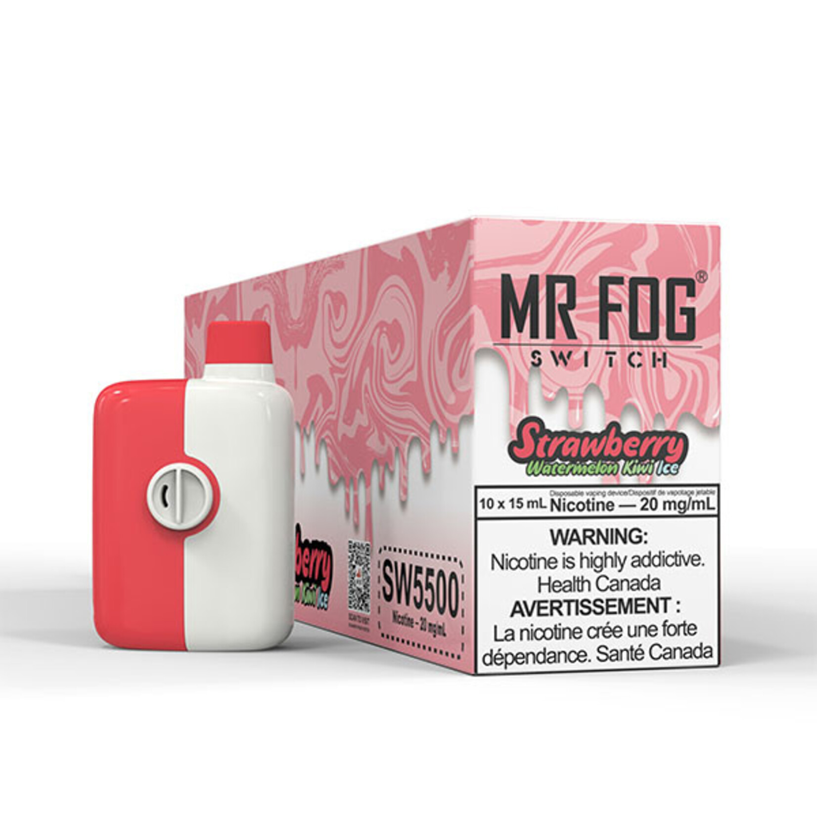 MR FOG SW02 - MR FOG SWITCH 5500 PUFFS Strawberry watermelon kiwi ice