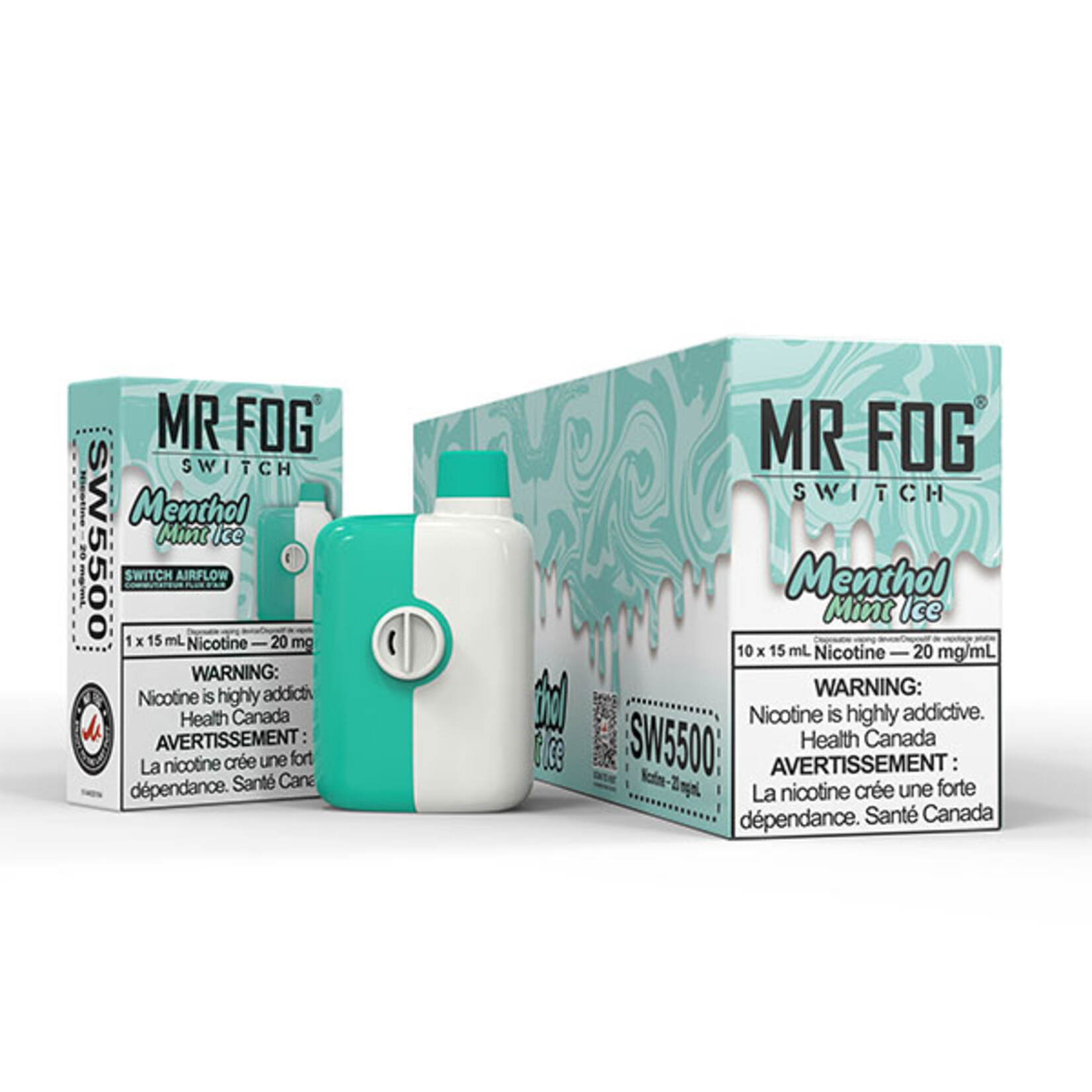 MR FOG SW05 - MR FOG SWITCH 5500 PUFFS Mint menthol ice