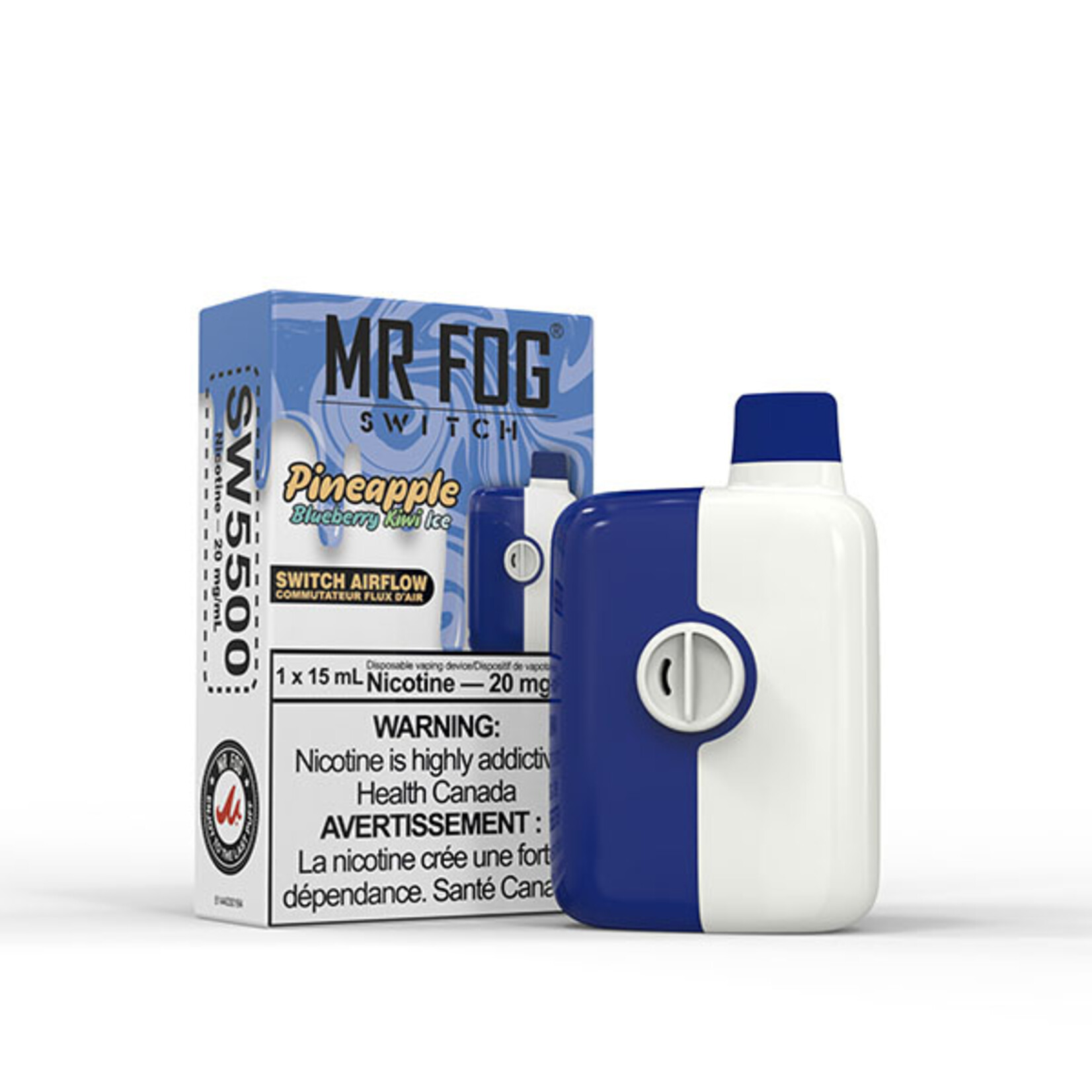 MR FOG SW13 - MR FOG SWITCH 5500 PUFFS Pineapple Blueberry Kiwi Ice