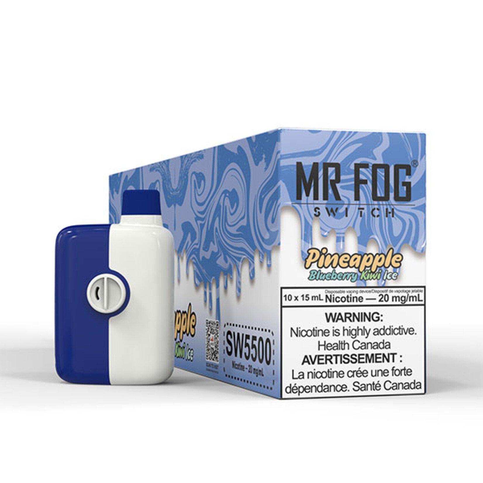 MR FOG SW13 - MR FOG SWITCH 5500 PUFFS Pineapple Blueberry Kiwi Ice