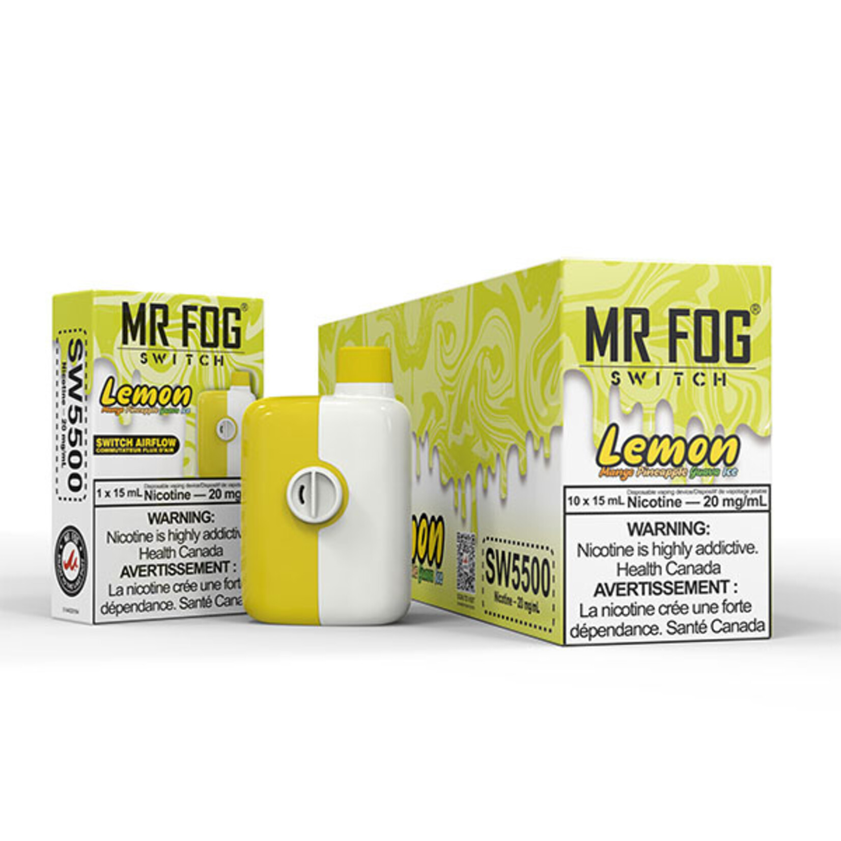 MR FOG SW20 - MR FOG SWITCH 5500 PUFFS Lemon mango pineapple guava ice