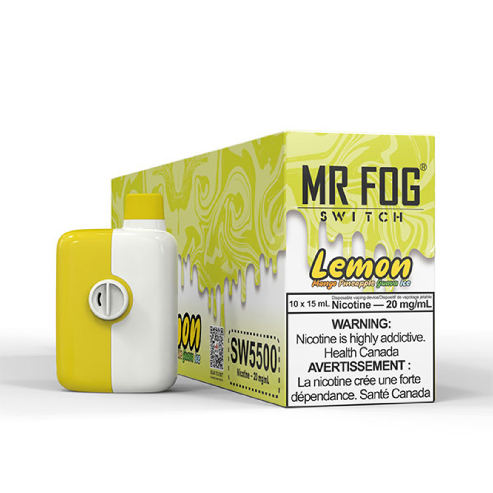 MR FOG SW20 - MR FOG SWITCH 5500 PUFFS Lemon mango pineapple guava ice